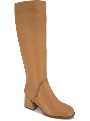 Sacha Womens Leather Knee-High Boots