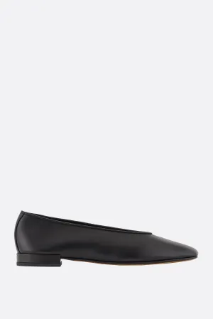 smooth leather ballerinas