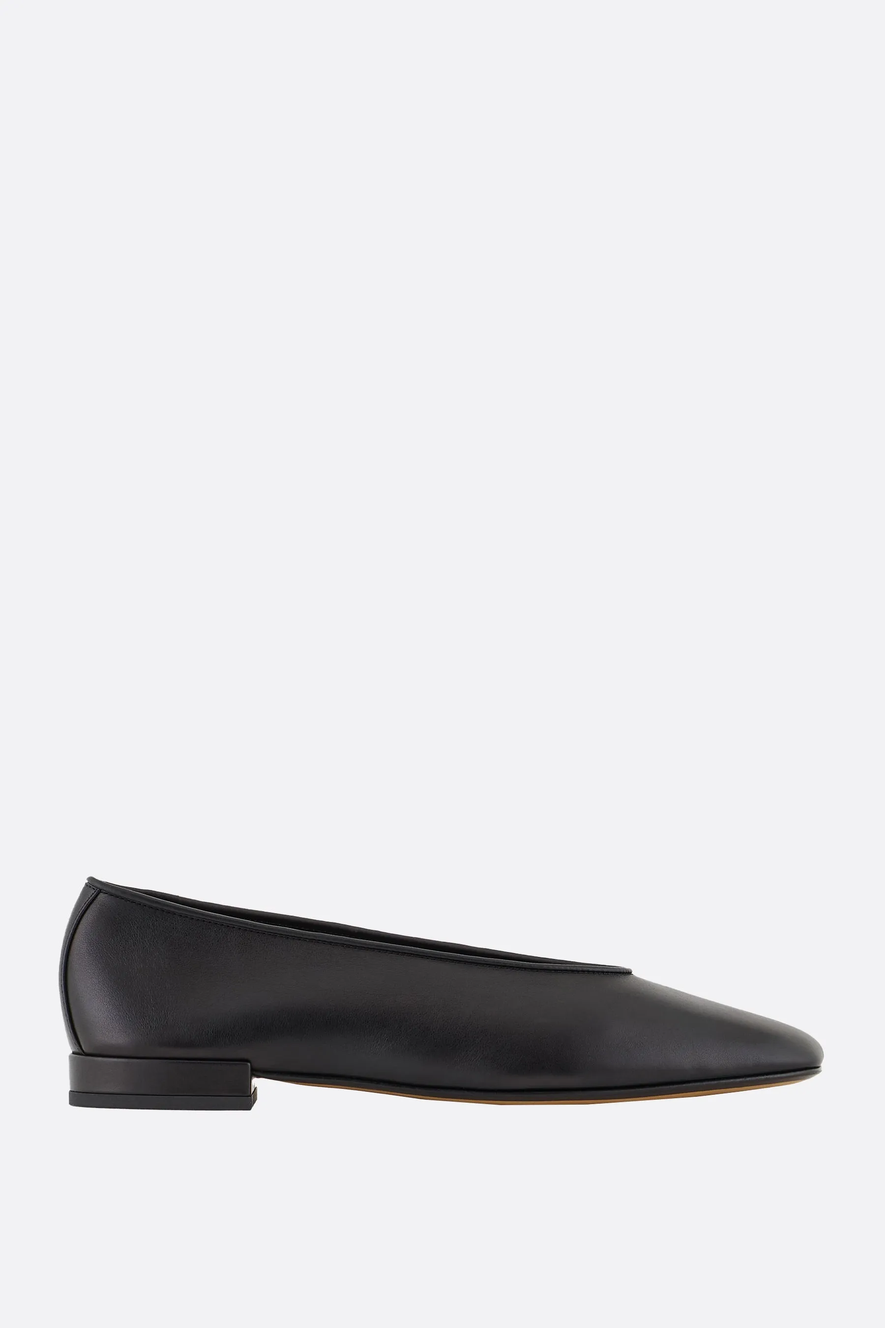smooth leather ballerinas