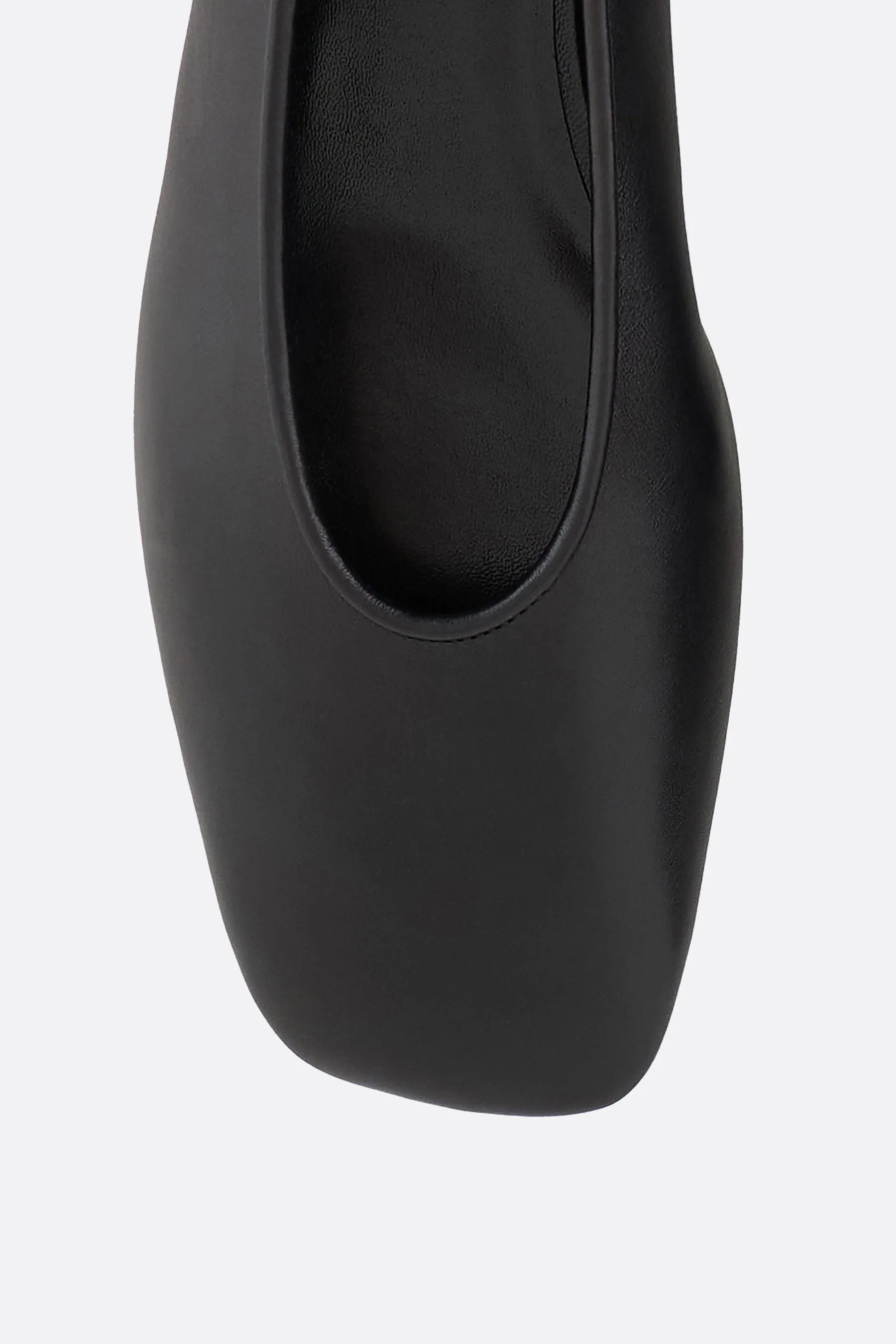 smooth leather ballerinas
