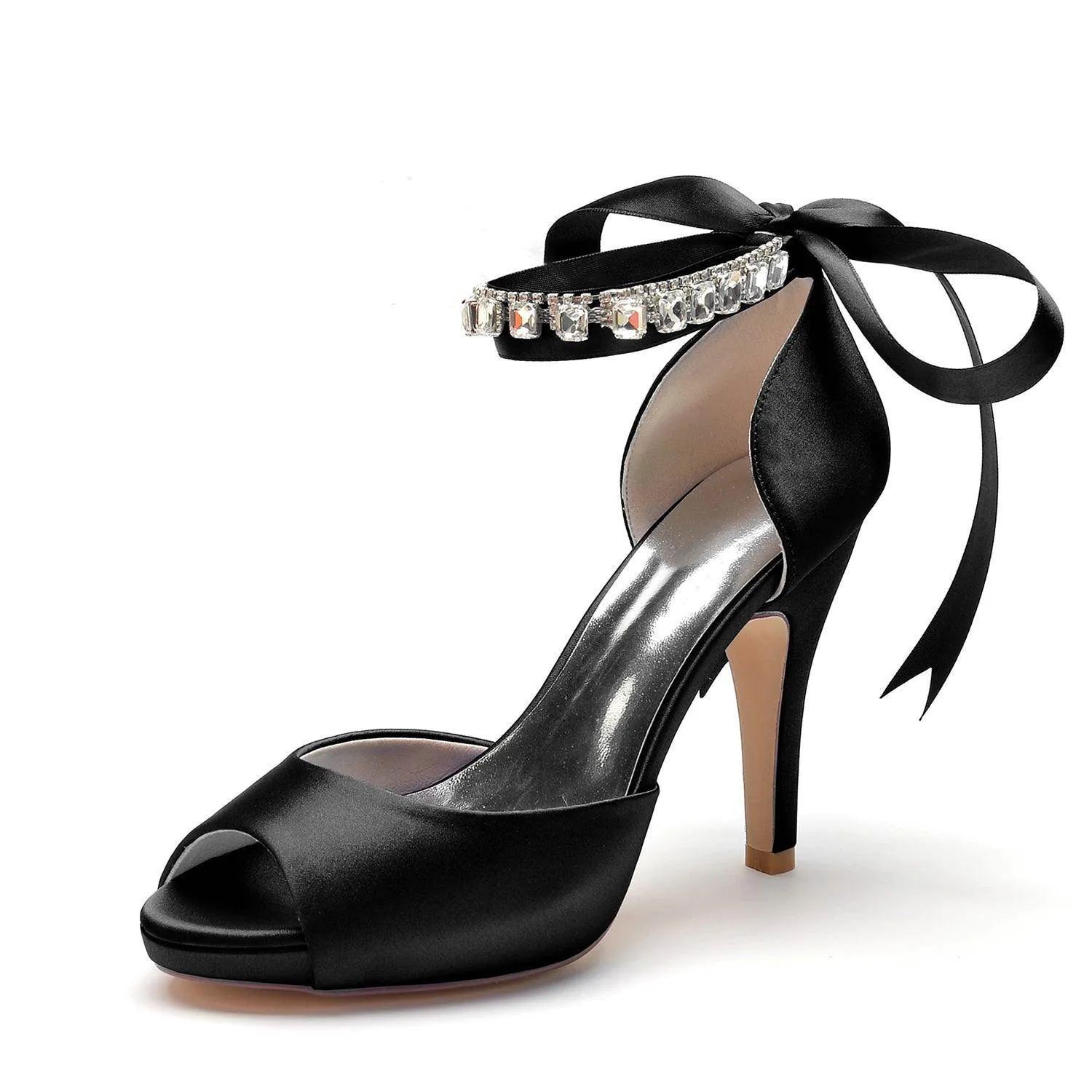 Stiletto Heel 10cm Silk-Like Shoes CK0353