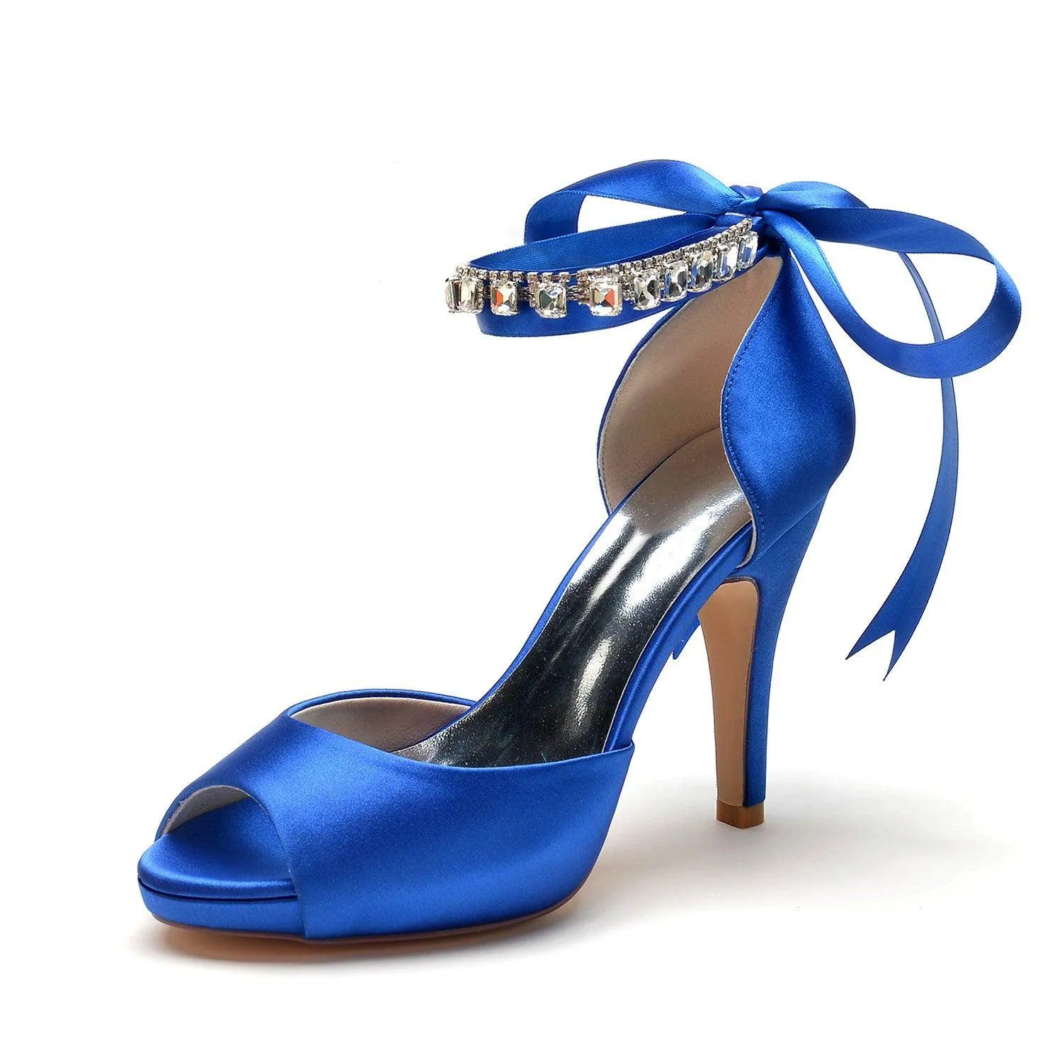 Stiletto Heel 10cm Silk-Like Shoes CK0353