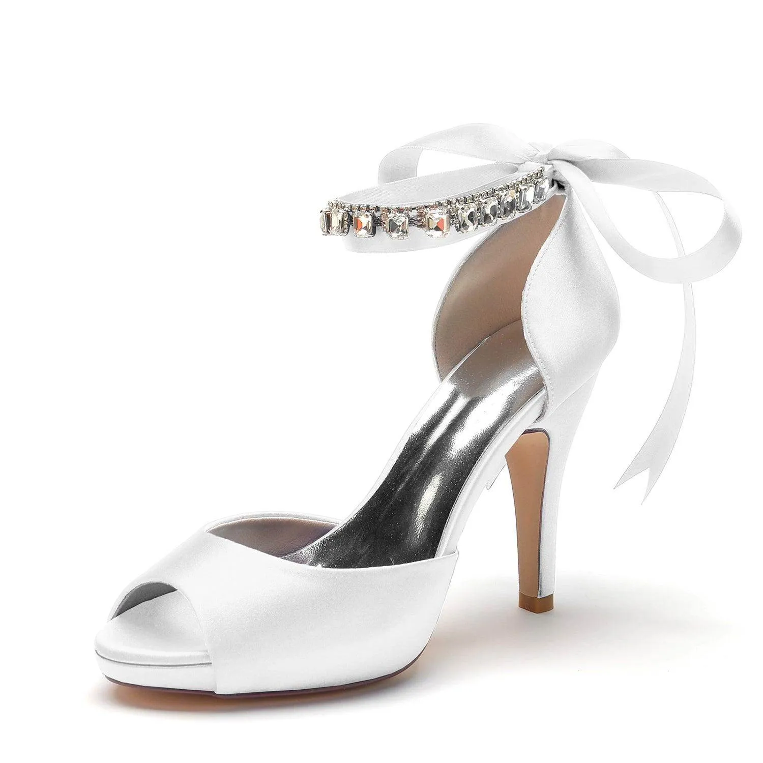 Stiletto Heel 10cm Silk-Like Shoes CK0353