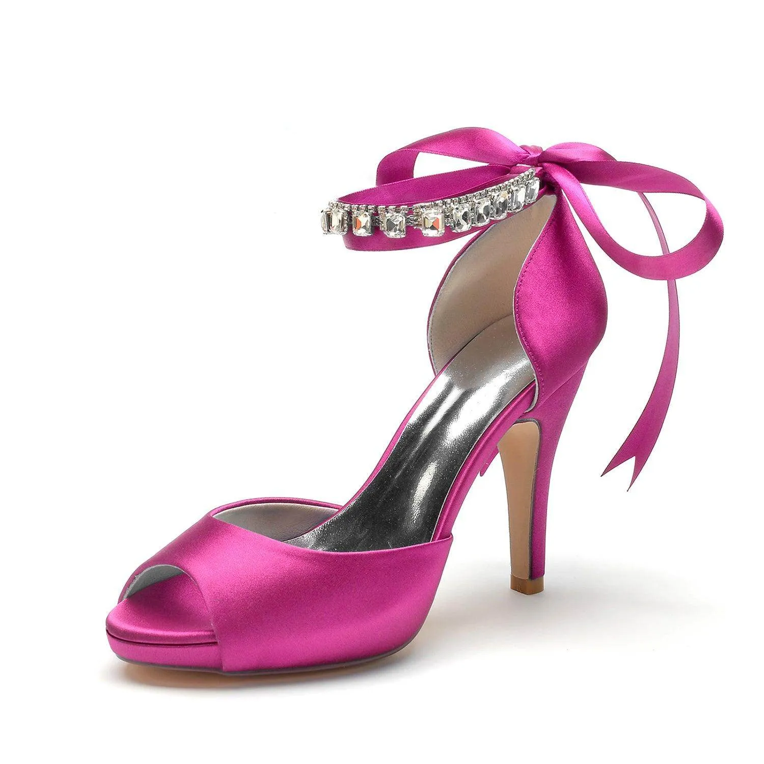 Stiletto Heel 10cm Silk-Like Shoes CK0353