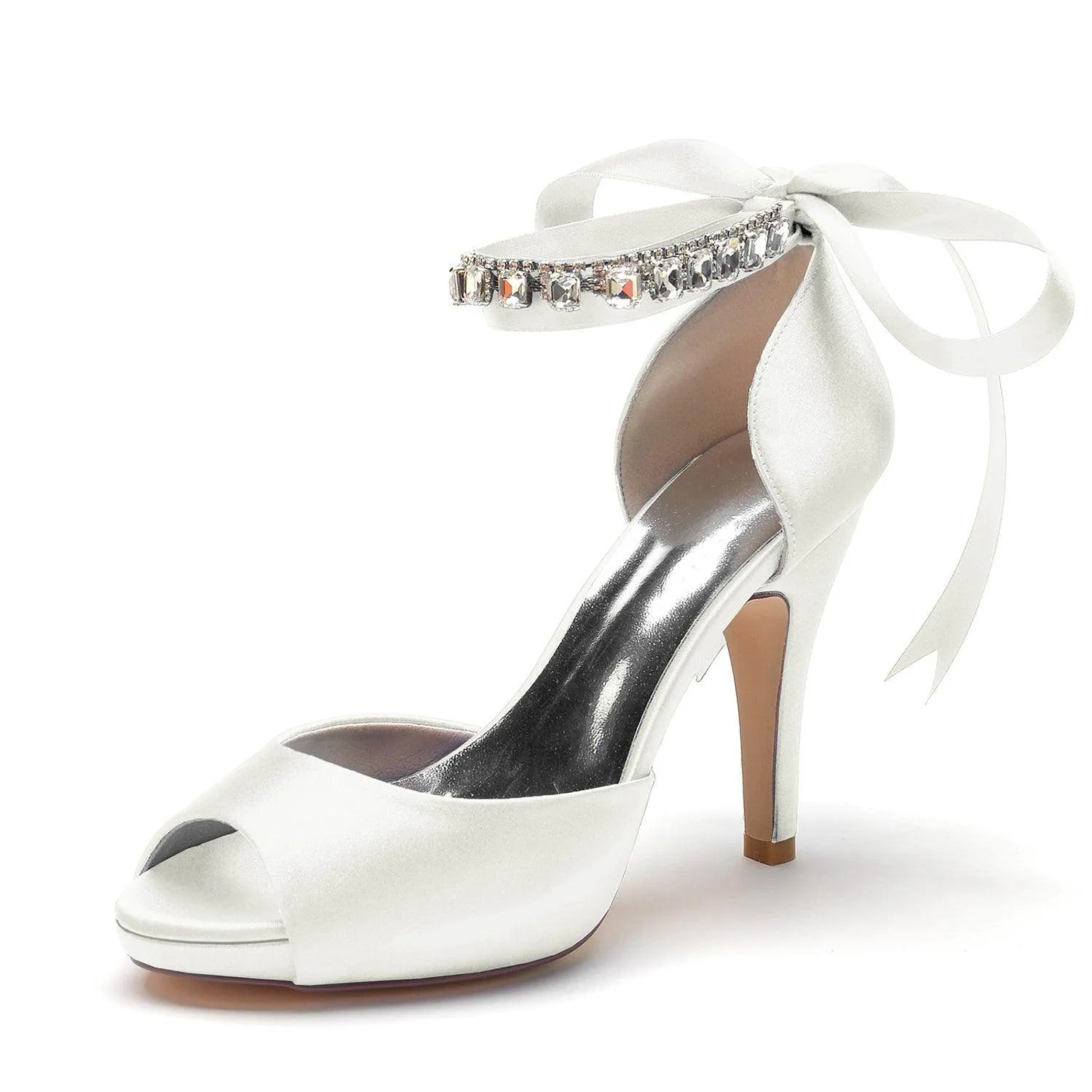 Stiletto Heel 10cm Silk-Like Shoes CK0353