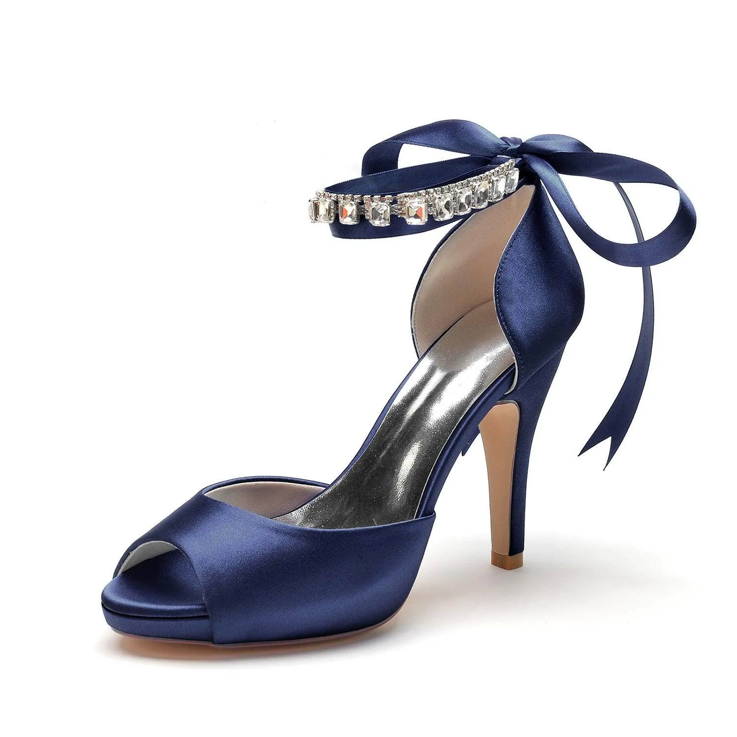 Stiletto Heel 10cm Silk-Like Shoes CK0353