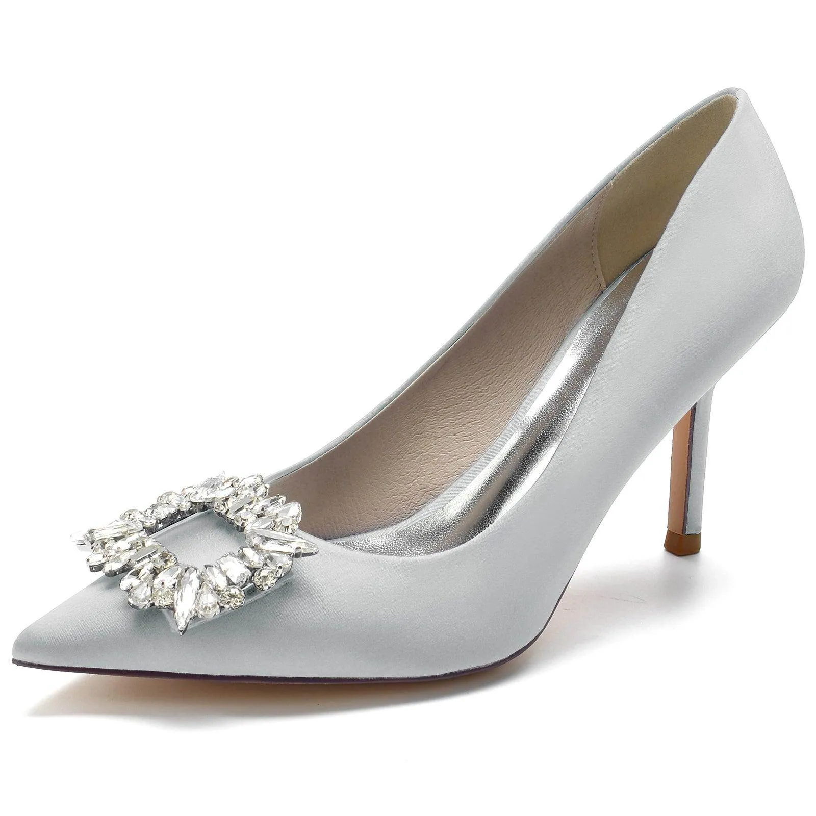 Stiletto Heel 8.5cm Silk-Like Shoes CK0147
