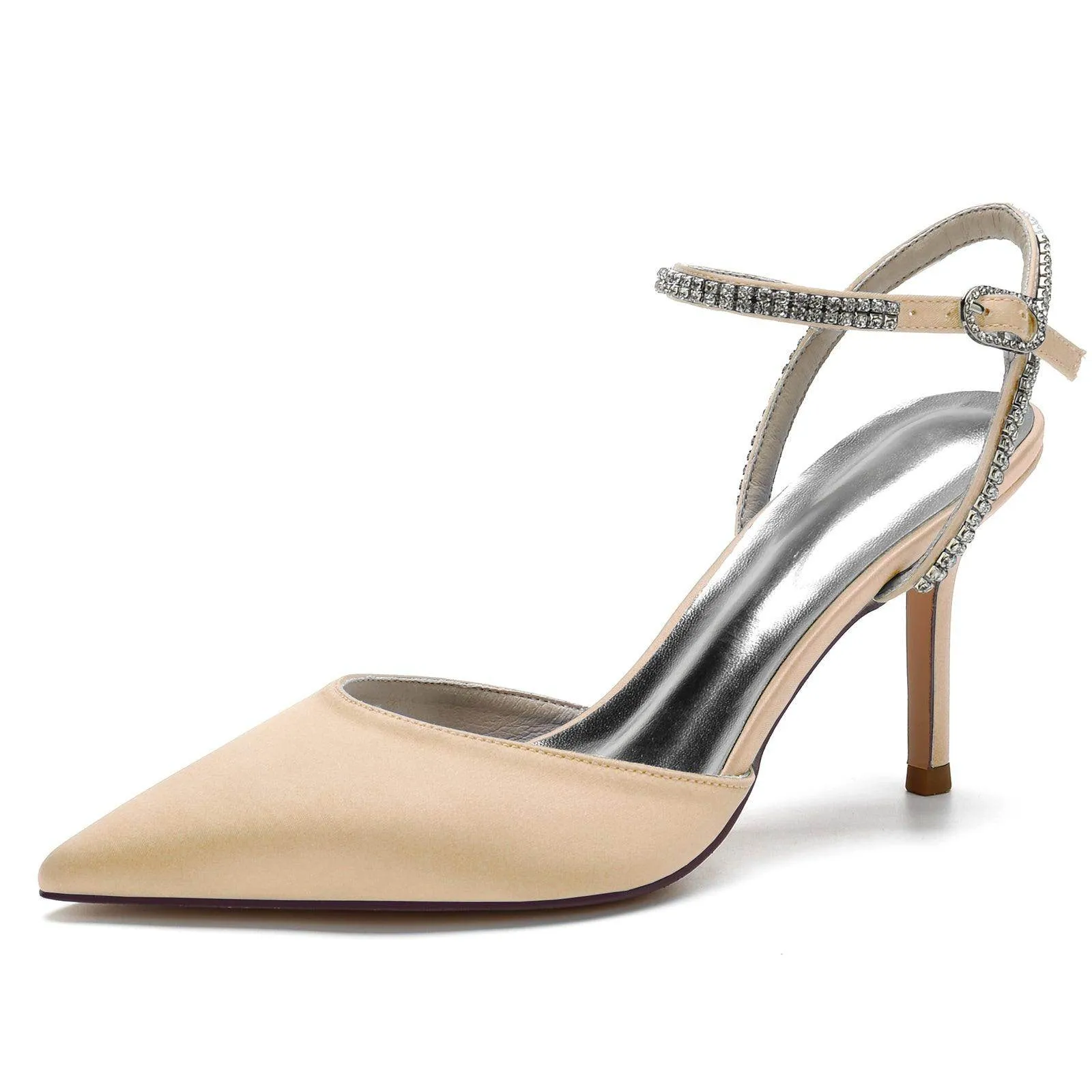 Stiletto Heel 8.5cm Silk-Like Shoes CK0159