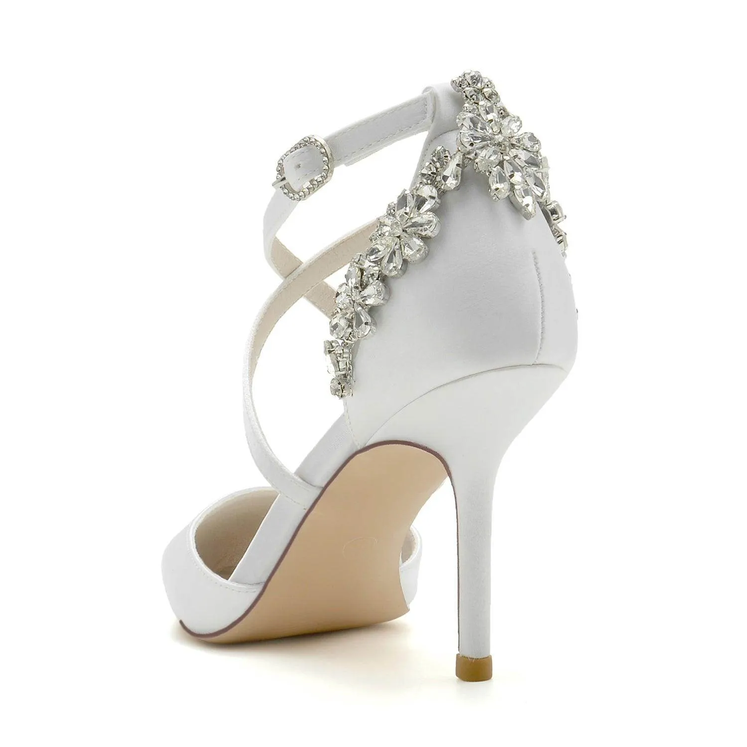 Stiletto Heel 8.5cm Silk-Like Shoes CK0174