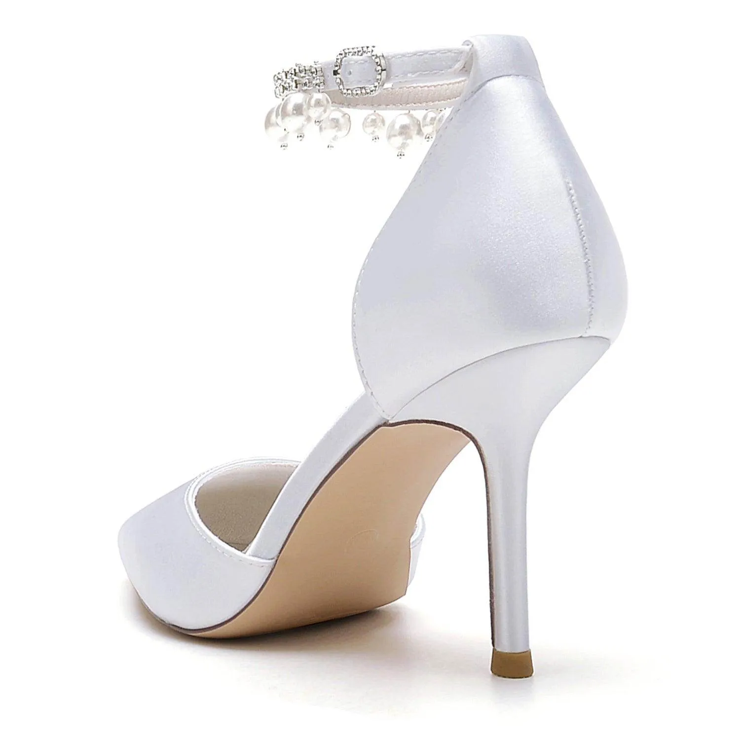 Stiletto Heel 8.5cm Silk-Like Shoes CK0442