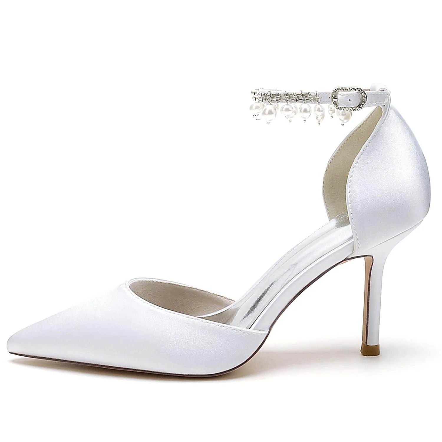 Stiletto Heel 8.5cm Silk-Like Shoes CK0442
