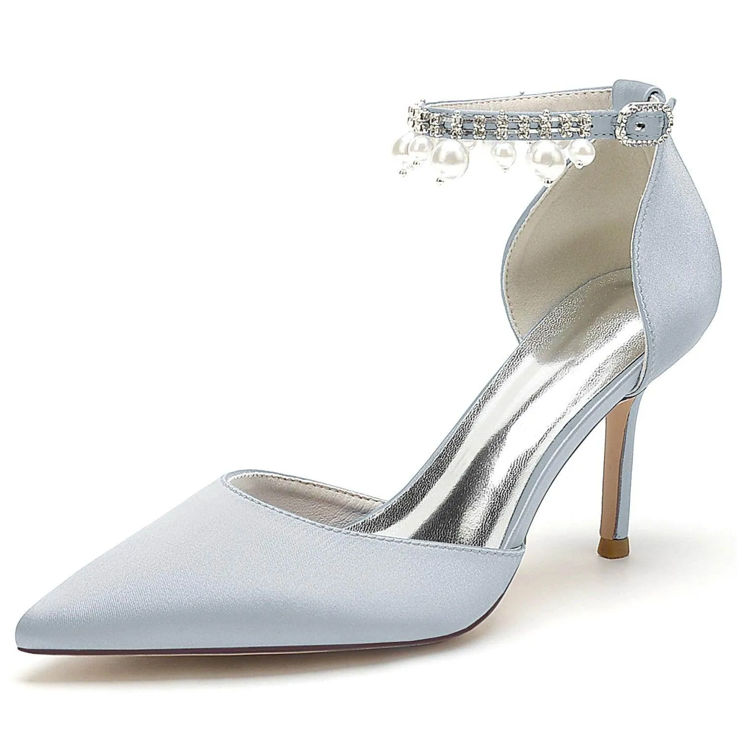 Stiletto Heel 8.5cm Silk-Like Shoes CK0442