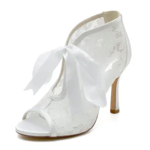 Stiletto Heel 9.5cm Lace Shoes CK0345