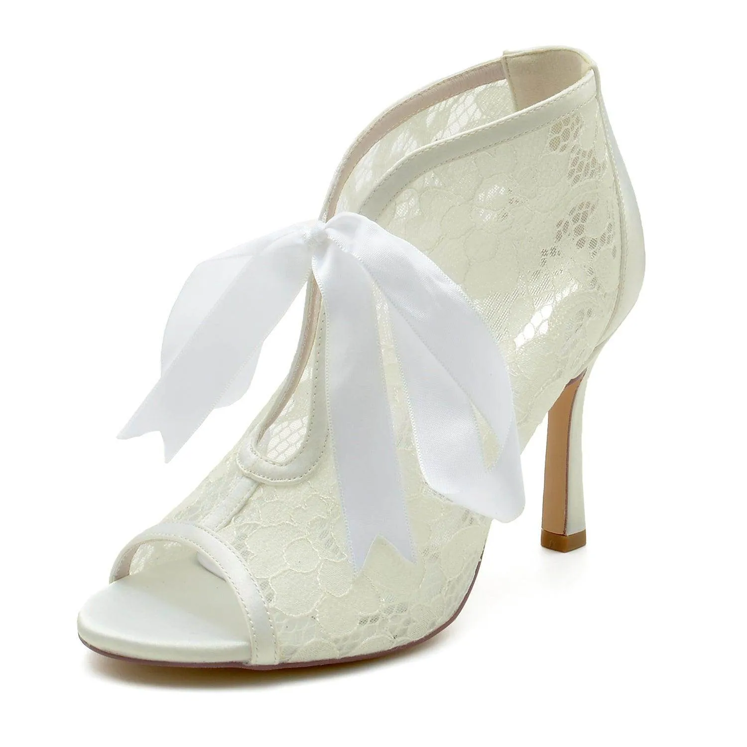 Stiletto Heel 9.5cm Lace Shoes CK0345
