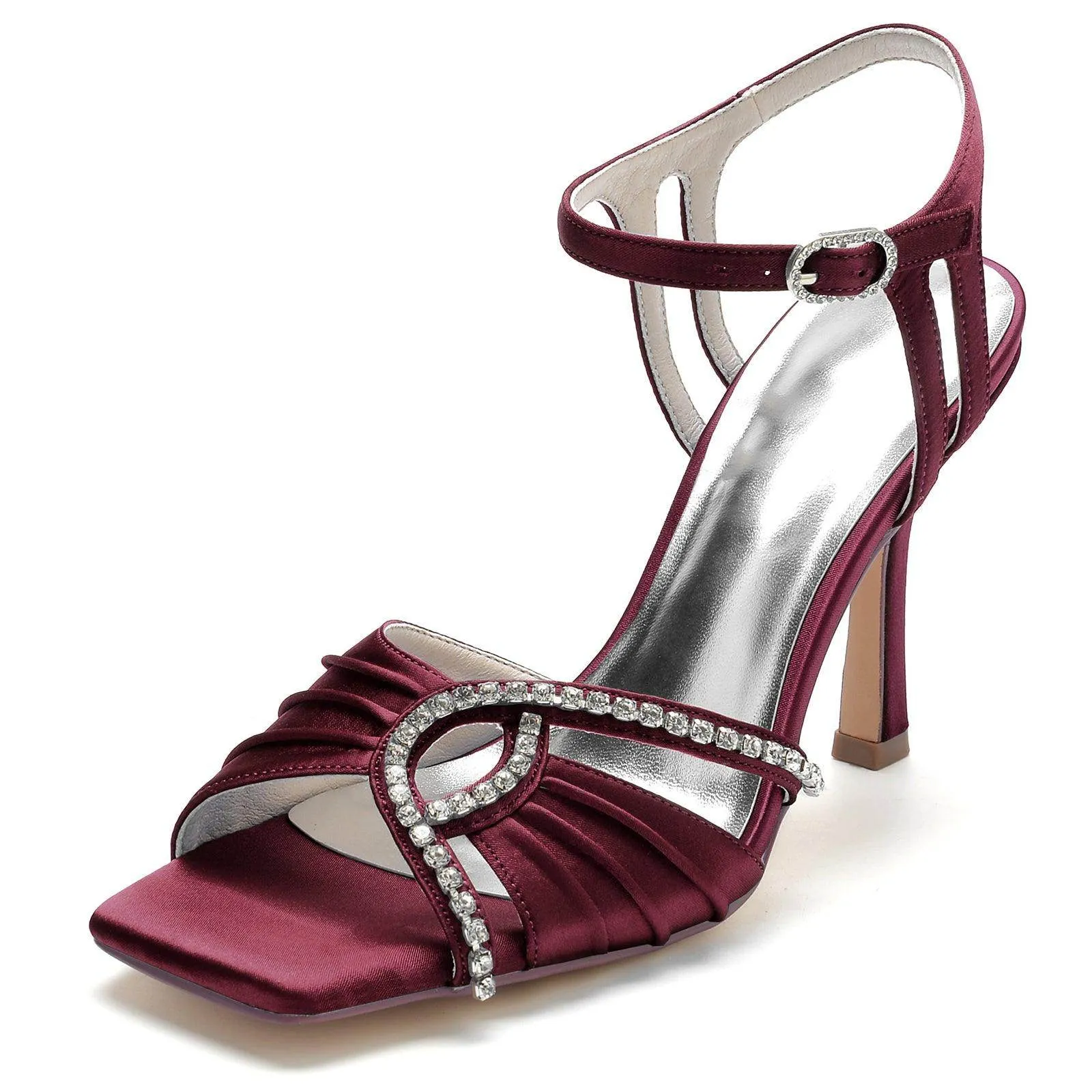 Stiletto Heel 9.5cm Silk-Like Shoes CK0341