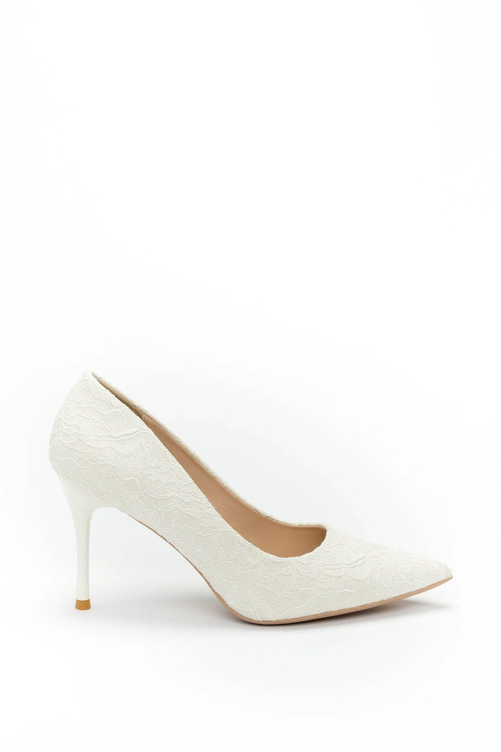 Stiletto Heel Lace Pointed Toe Bridal Shoes CK0102