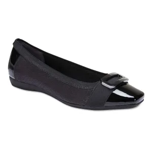 Tamsin Flat in Black Patent