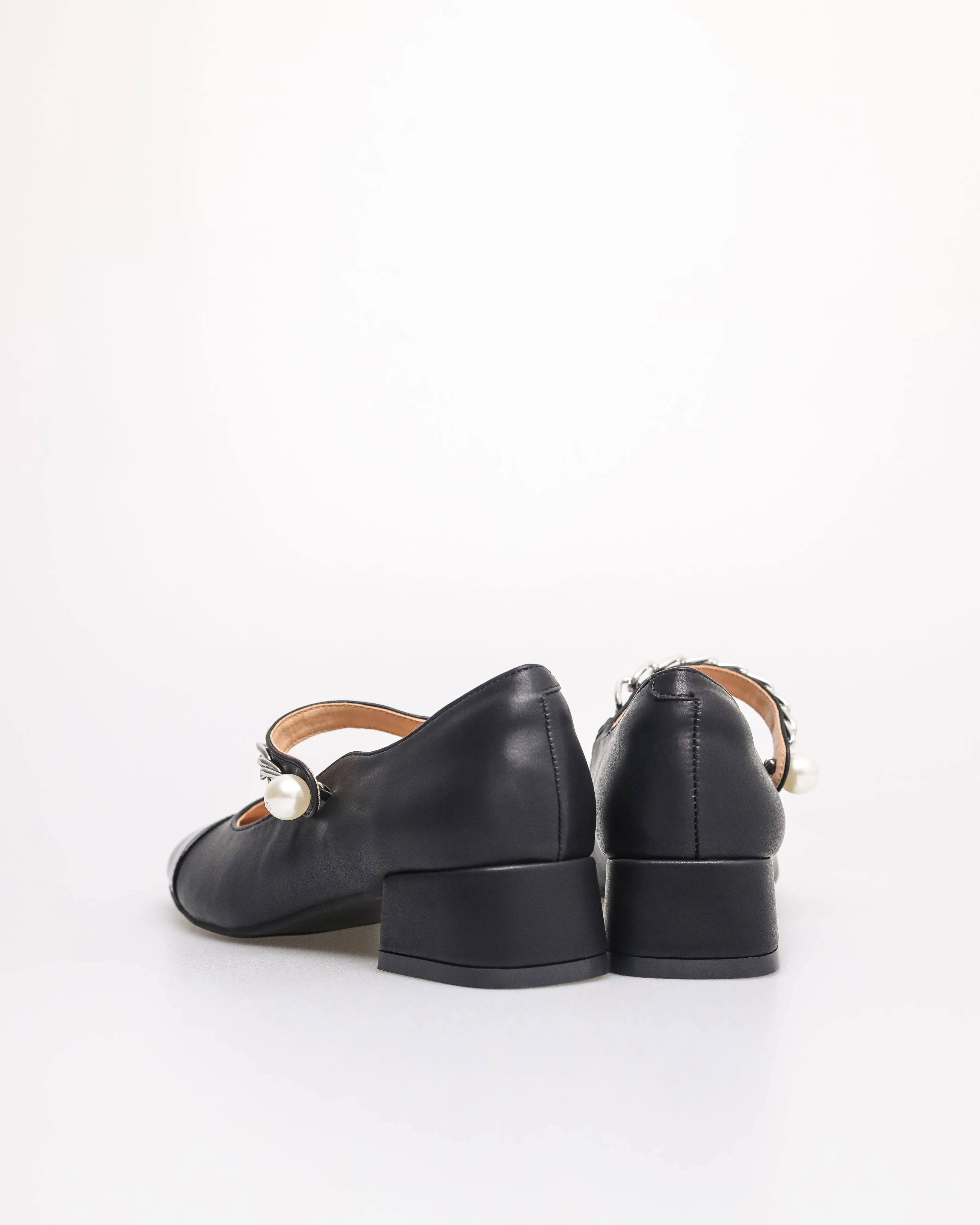 Tomaz FL089 Ladies Mary Jane Pearly Heels