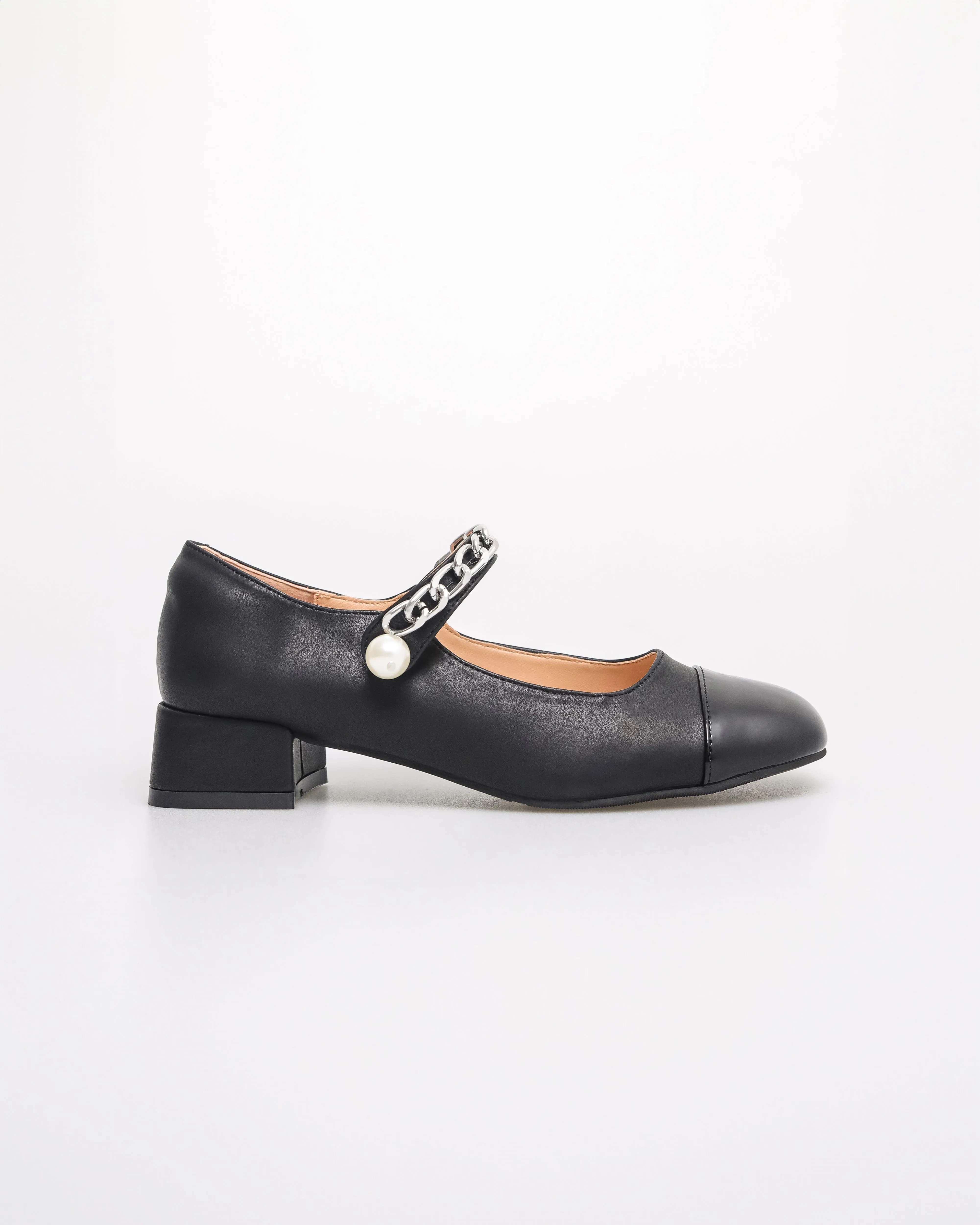 Tomaz FL089 Ladies Mary Jane Pearly Heels