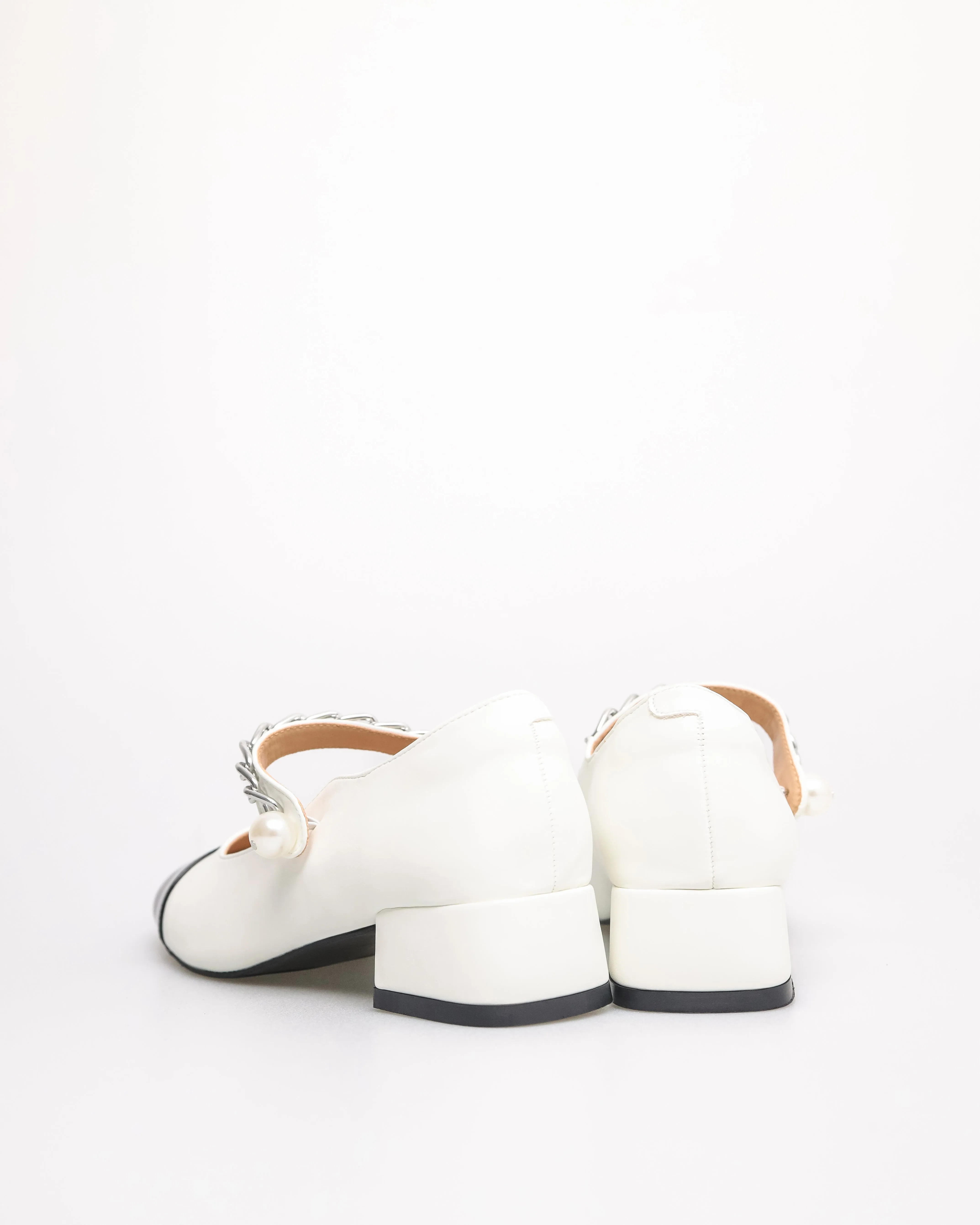 Tomaz FL089 Ladies Mary Jane Pearly Heels