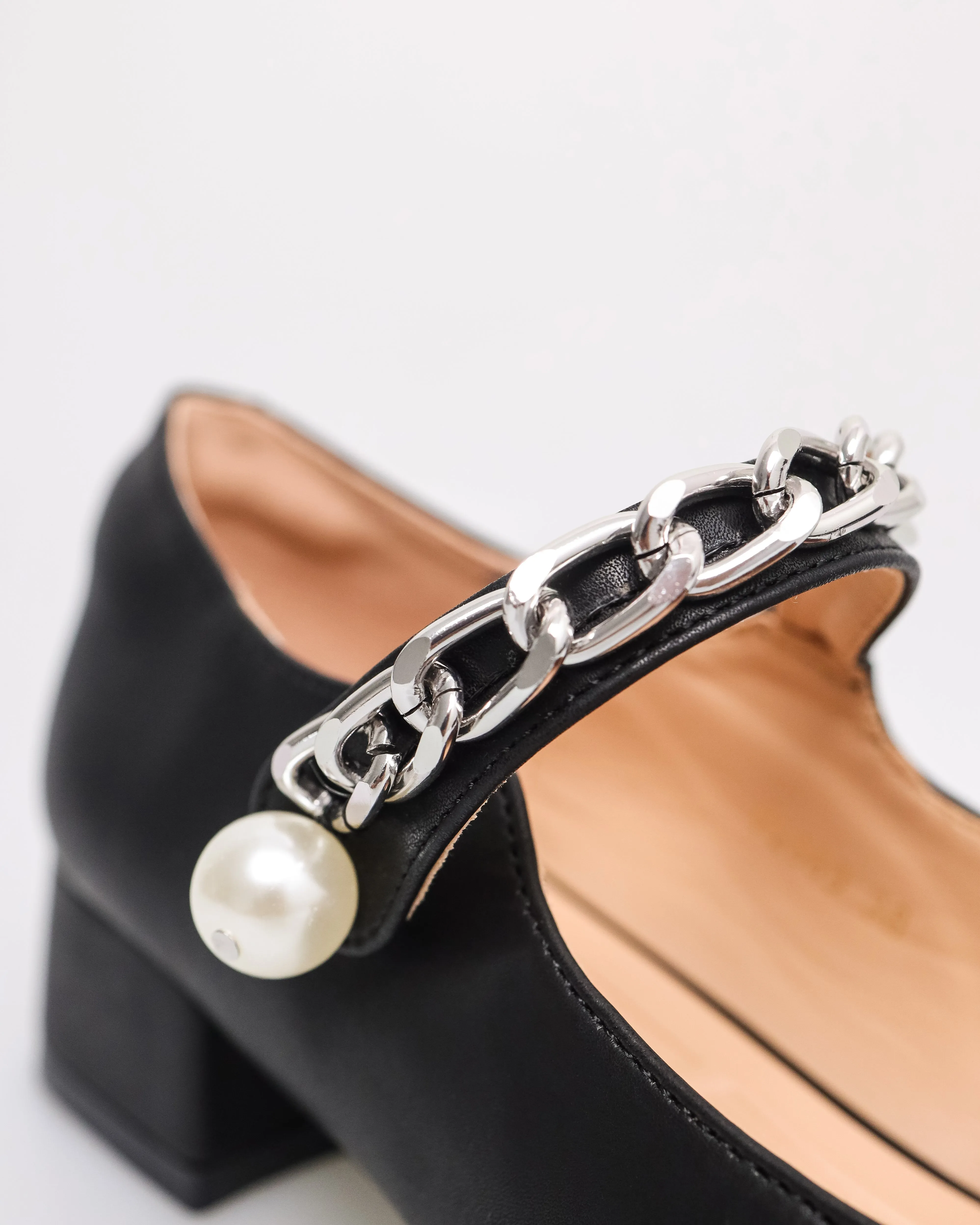 Tomaz FL089 Ladies Mary Jane Pearly Heels