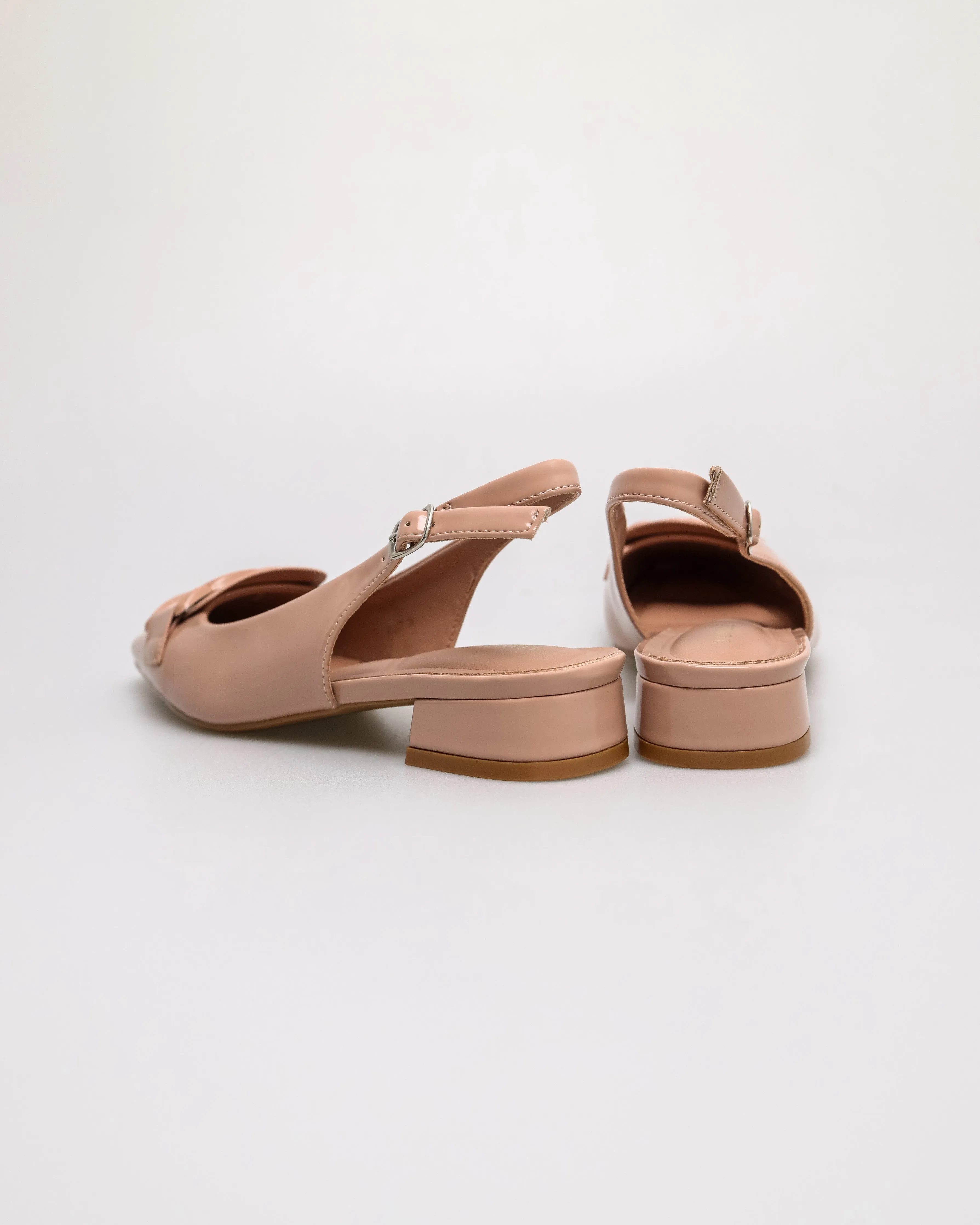 Tomaz FL097 Ladies Chain Slingback Low Heels