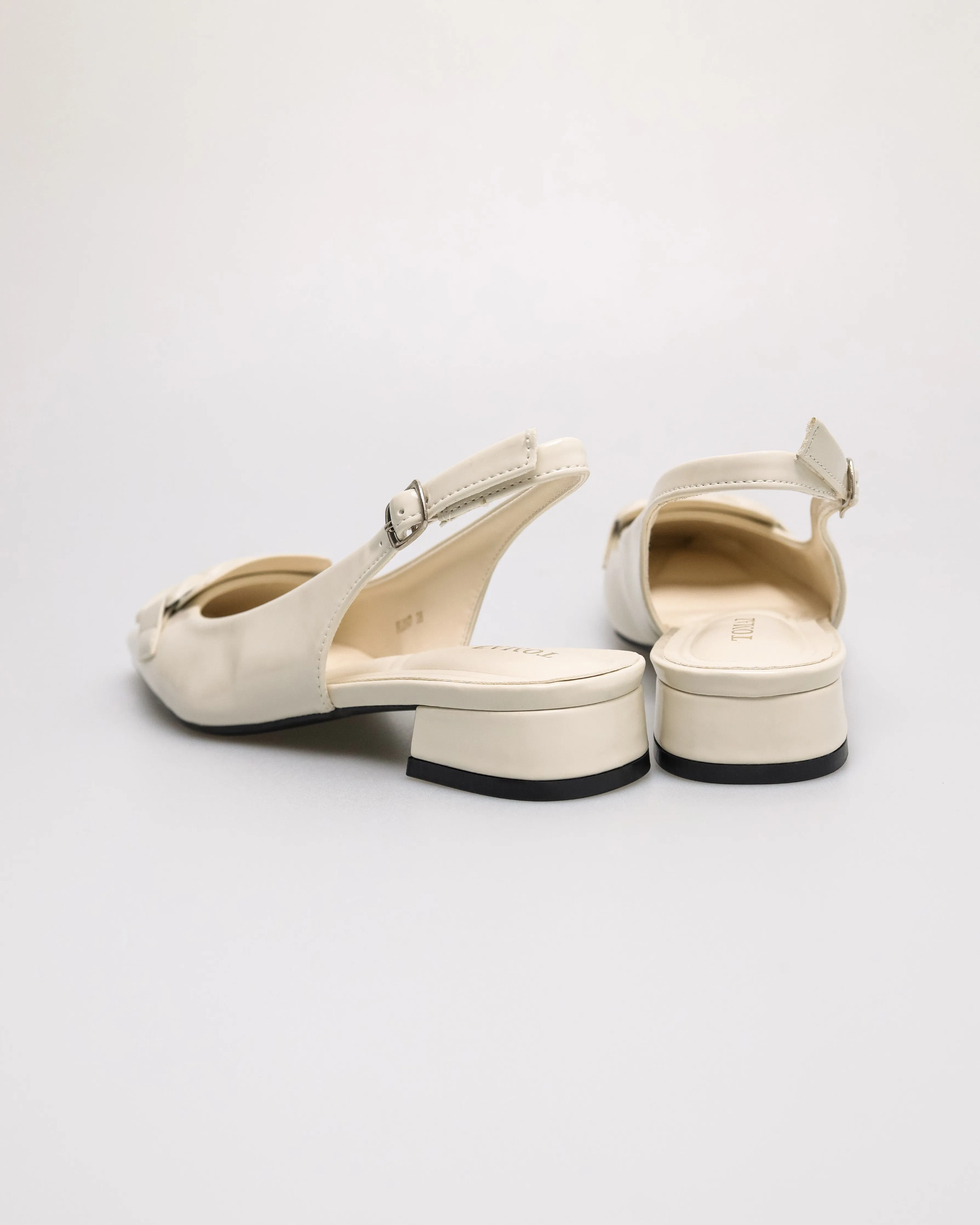 Tomaz FL097 Ladies Chain Slingback Low Heels