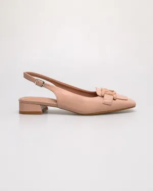Tomaz FL097 Ladies Chain Slingback Low Heels