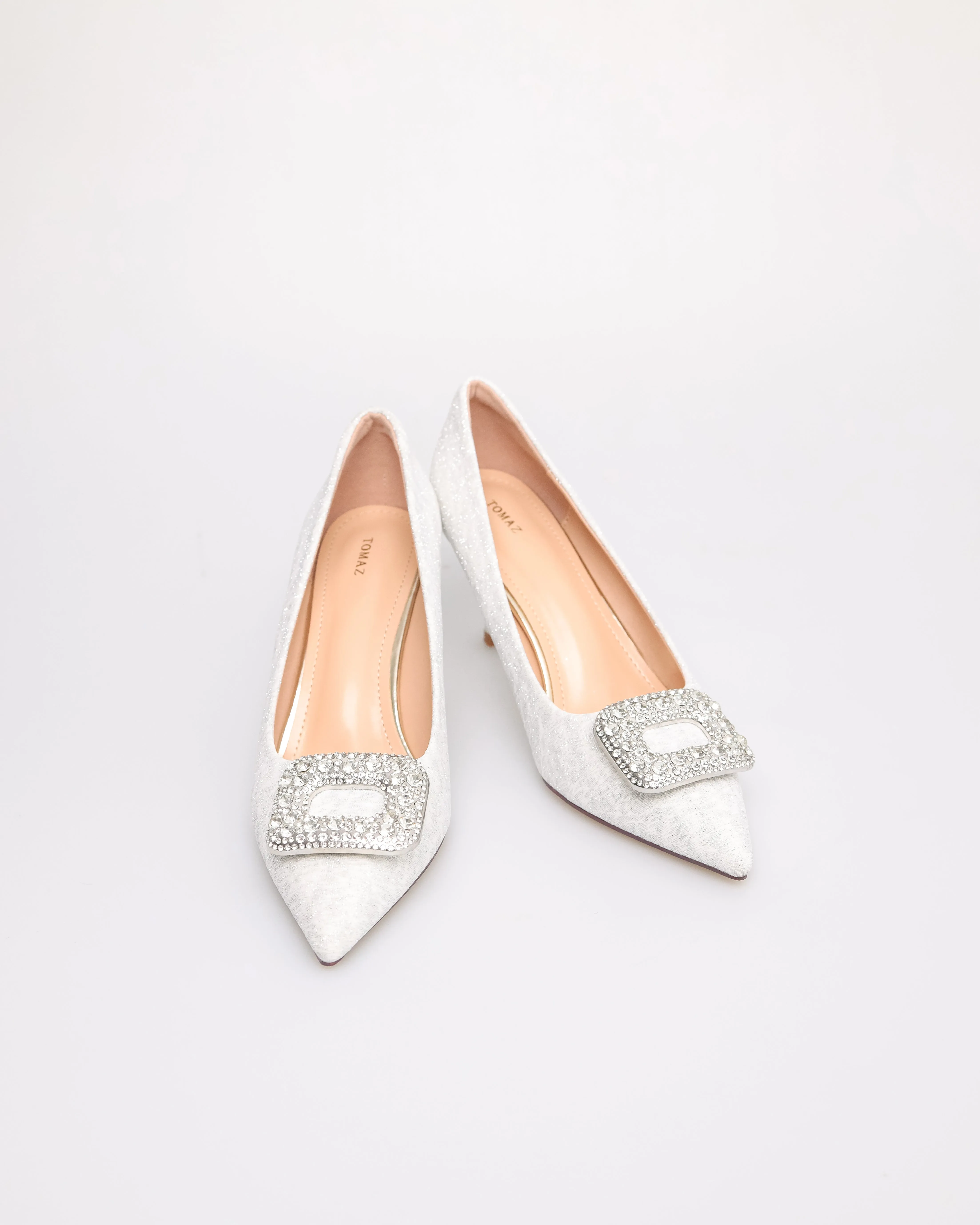 Tomaz NN526 Ladies Glittery Pointy Heels