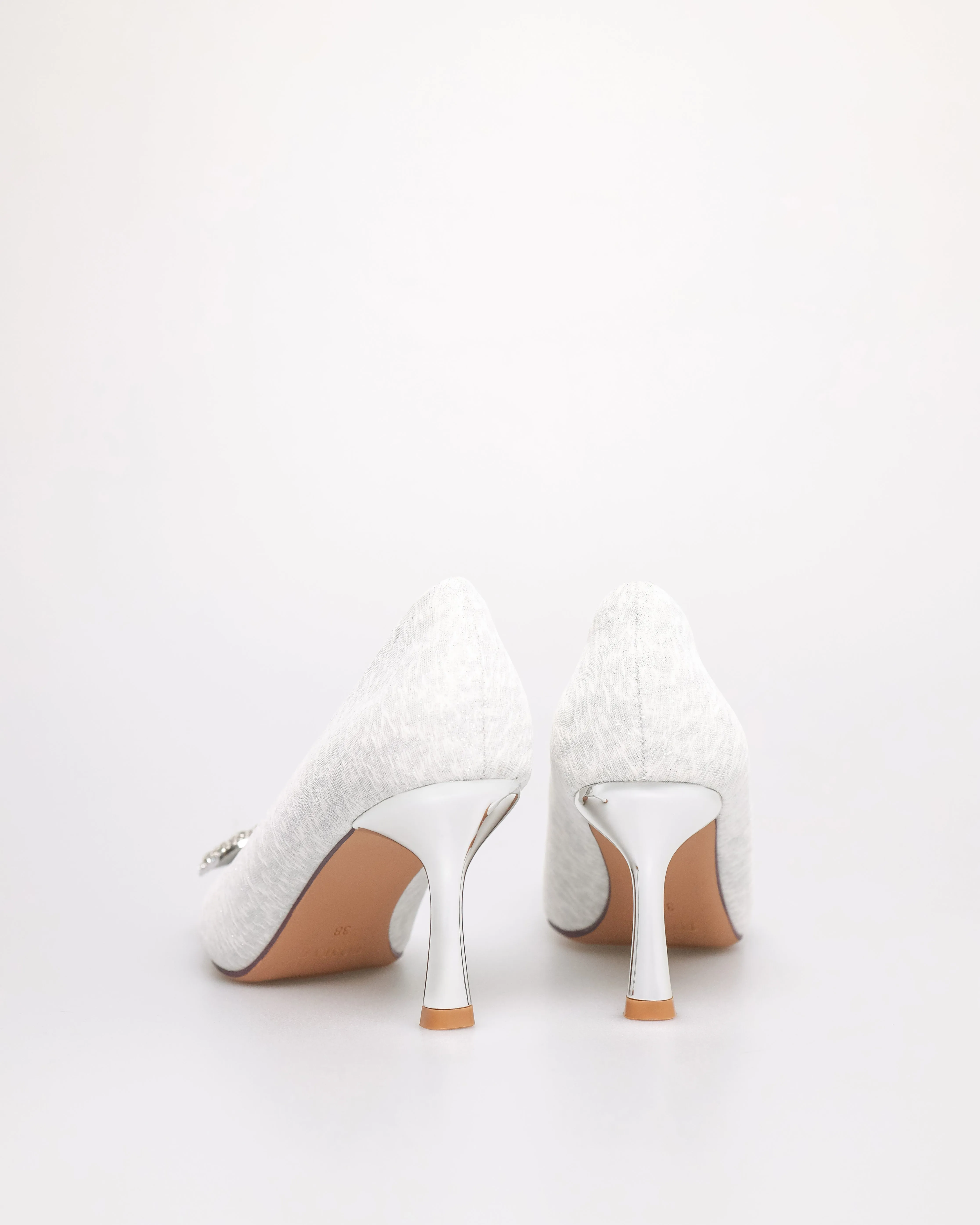 Tomaz NN526 Ladies Glittery Pointy Heels