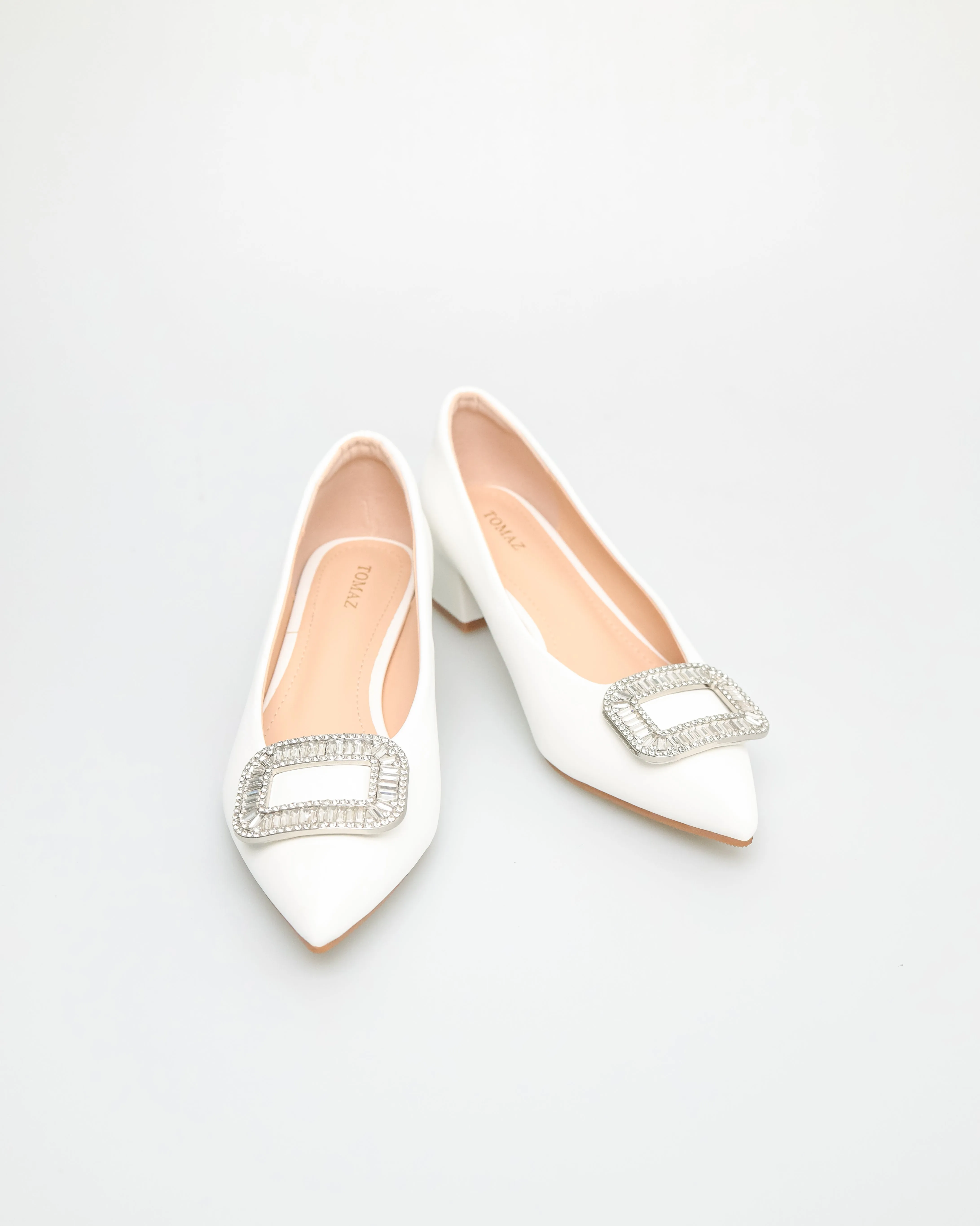 Tomaz YX172 Ladies Pointy Gemstone Heels