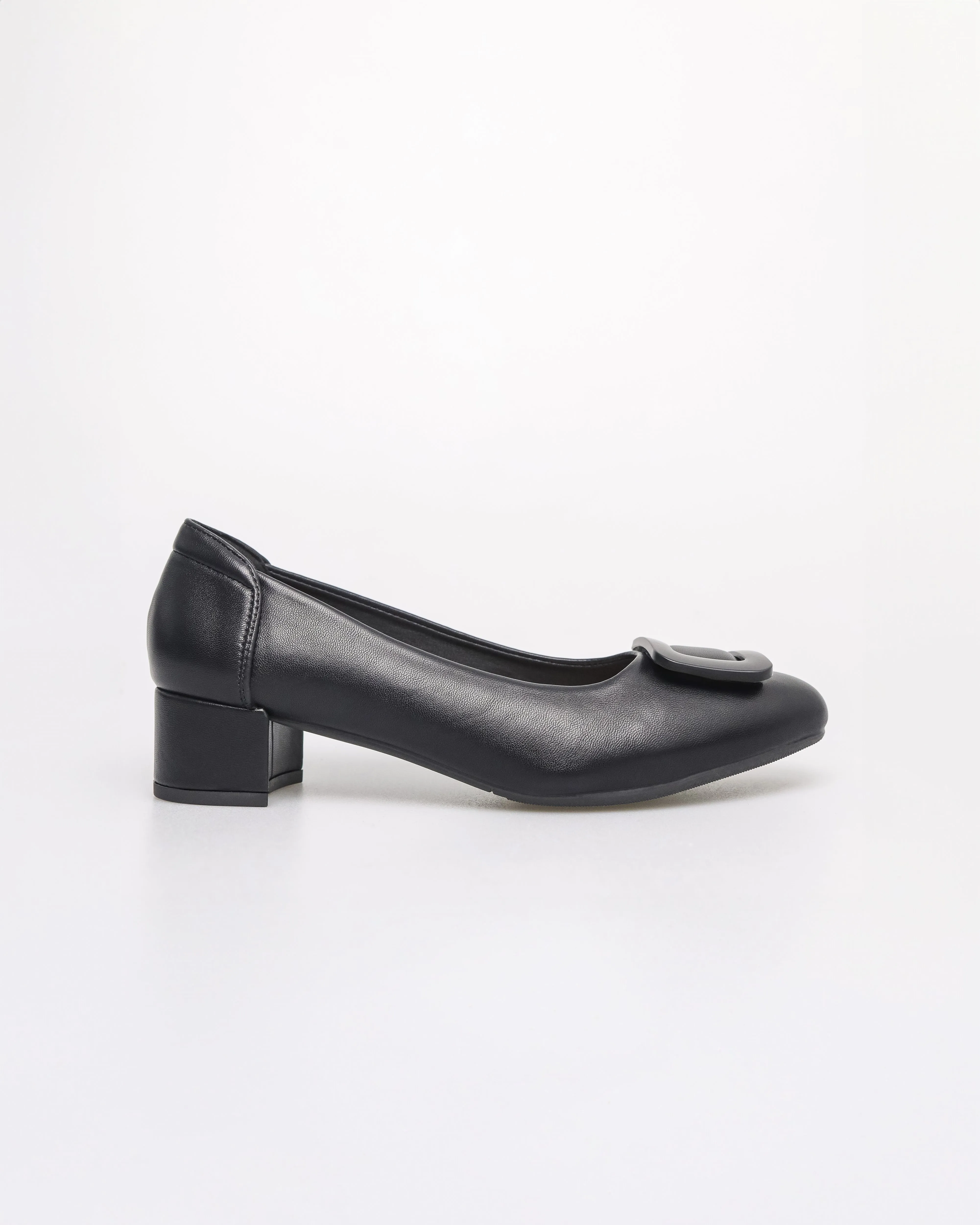 Tomaz YX177 Ladies Squared Buckle Heels