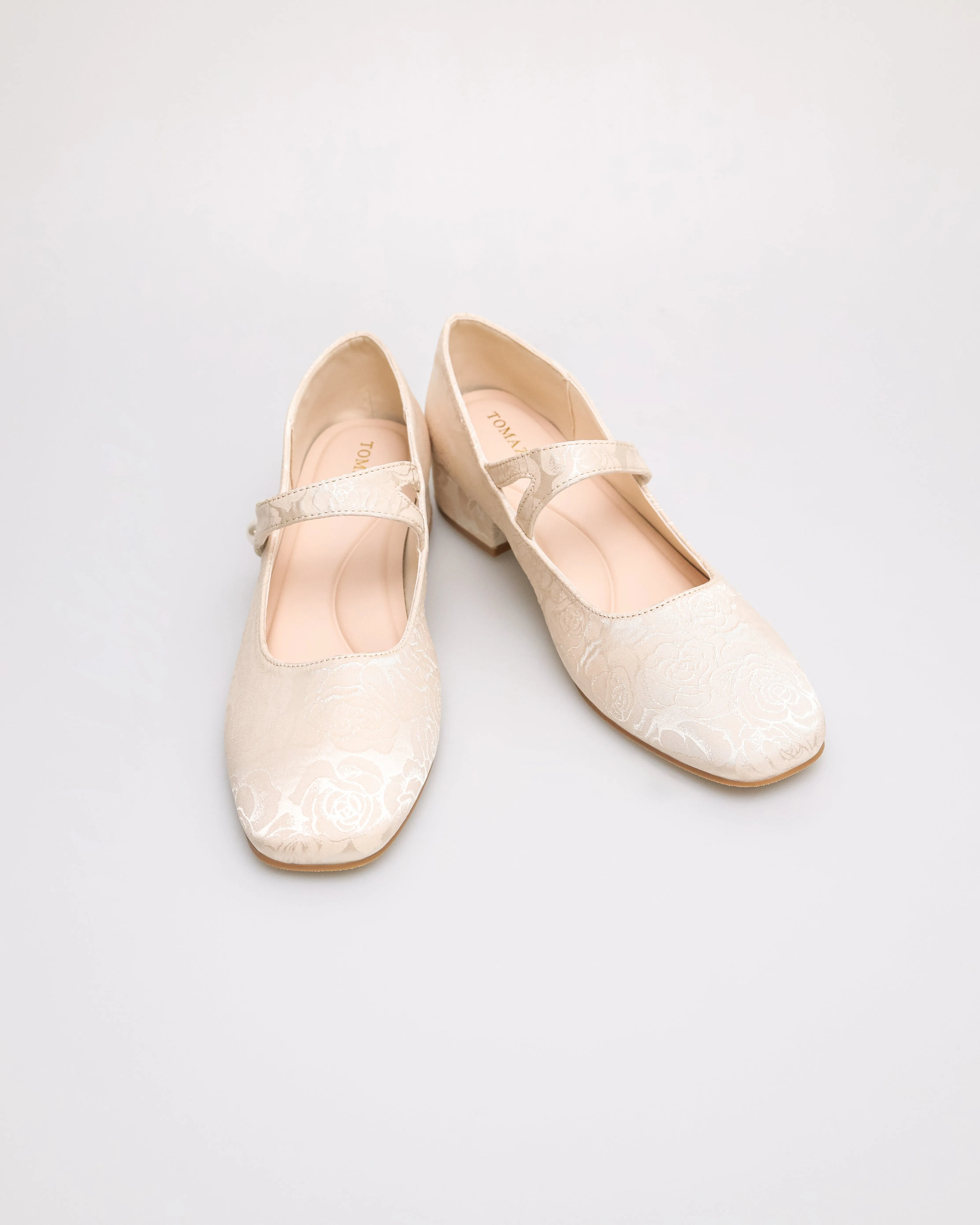 Tomaz YX214 Ladies Floral Elegance Mary Janes