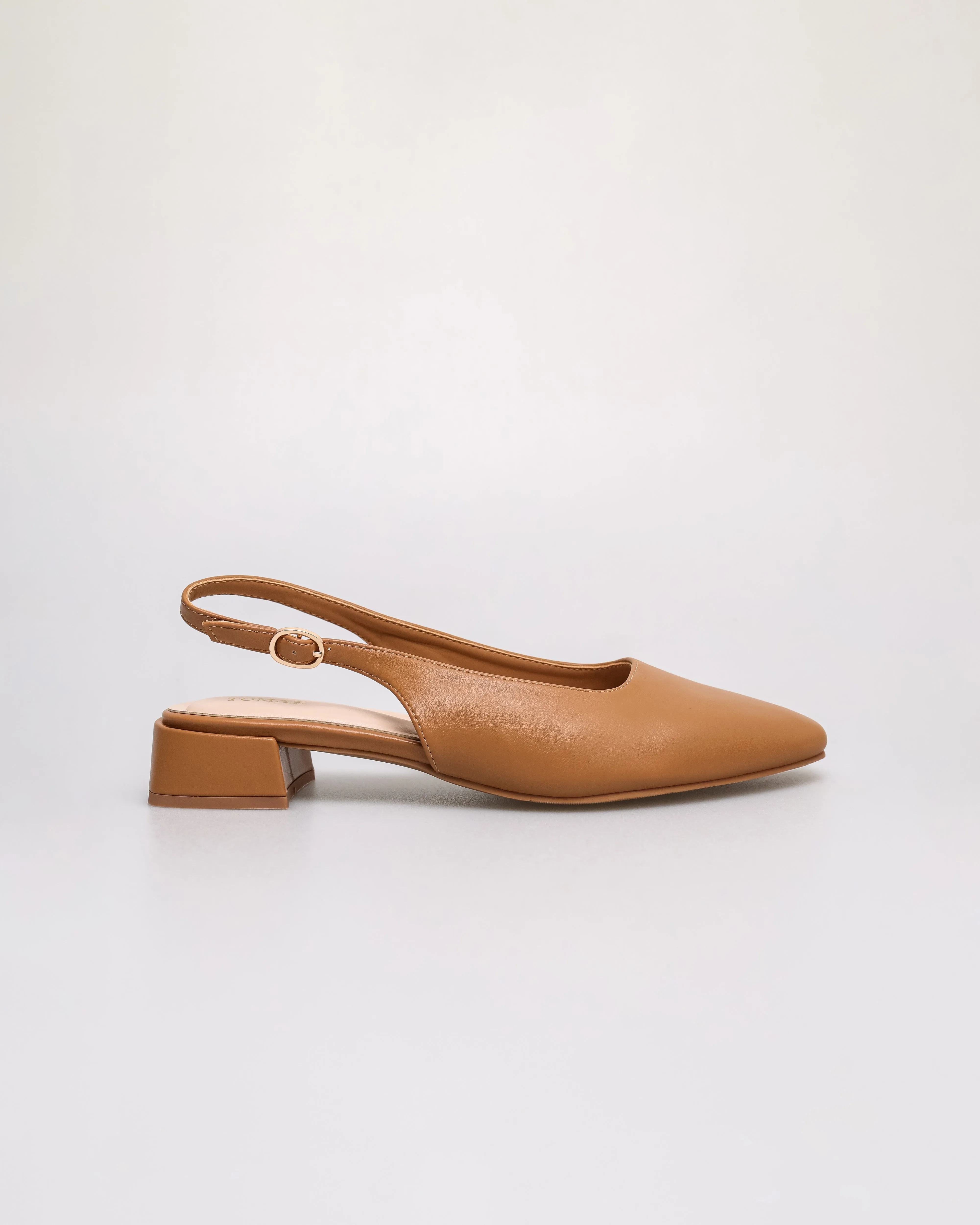Tomaz YX245 Ladies Golden Buckle Slingback