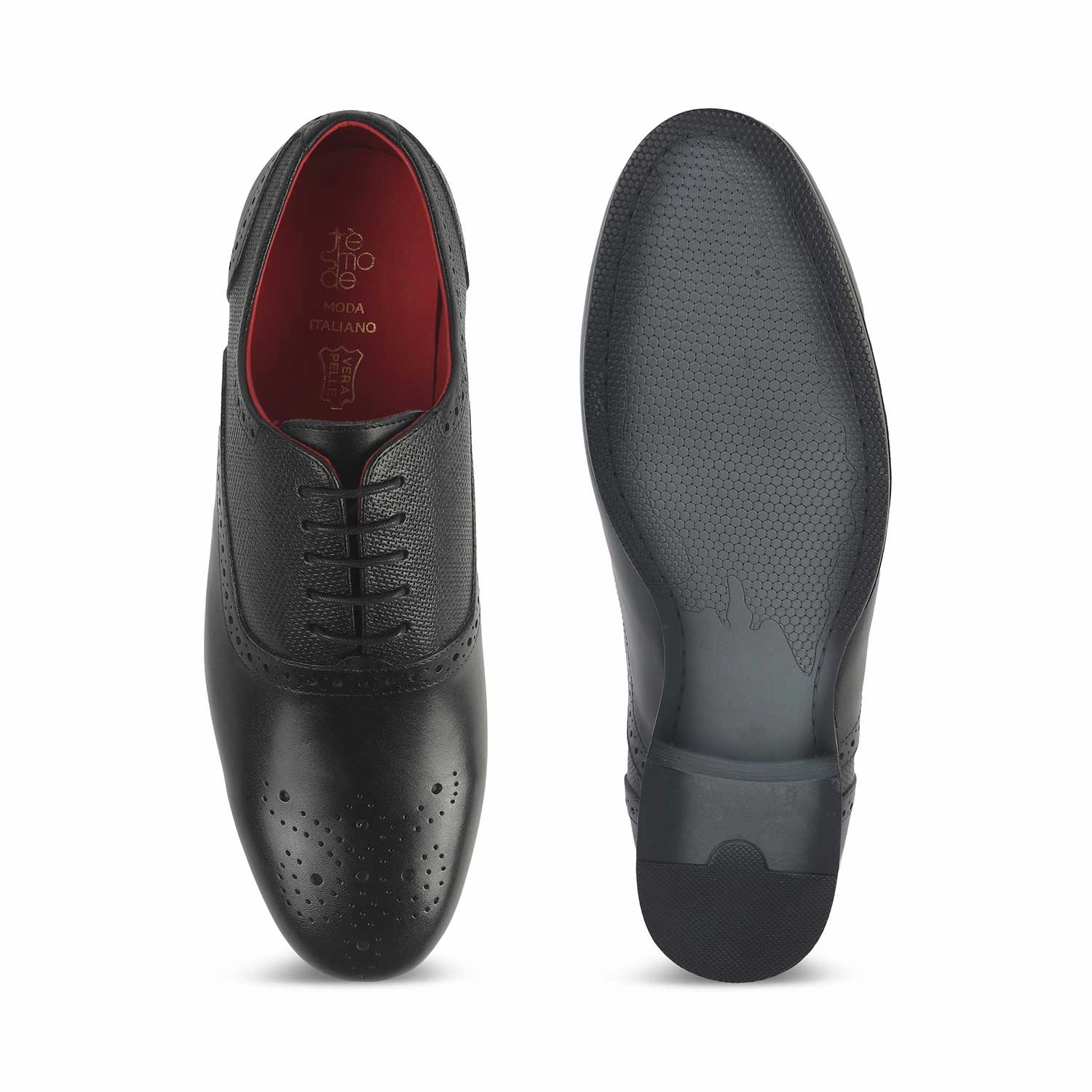 Tresmode Balsa Black Men's Leather Lace Ups