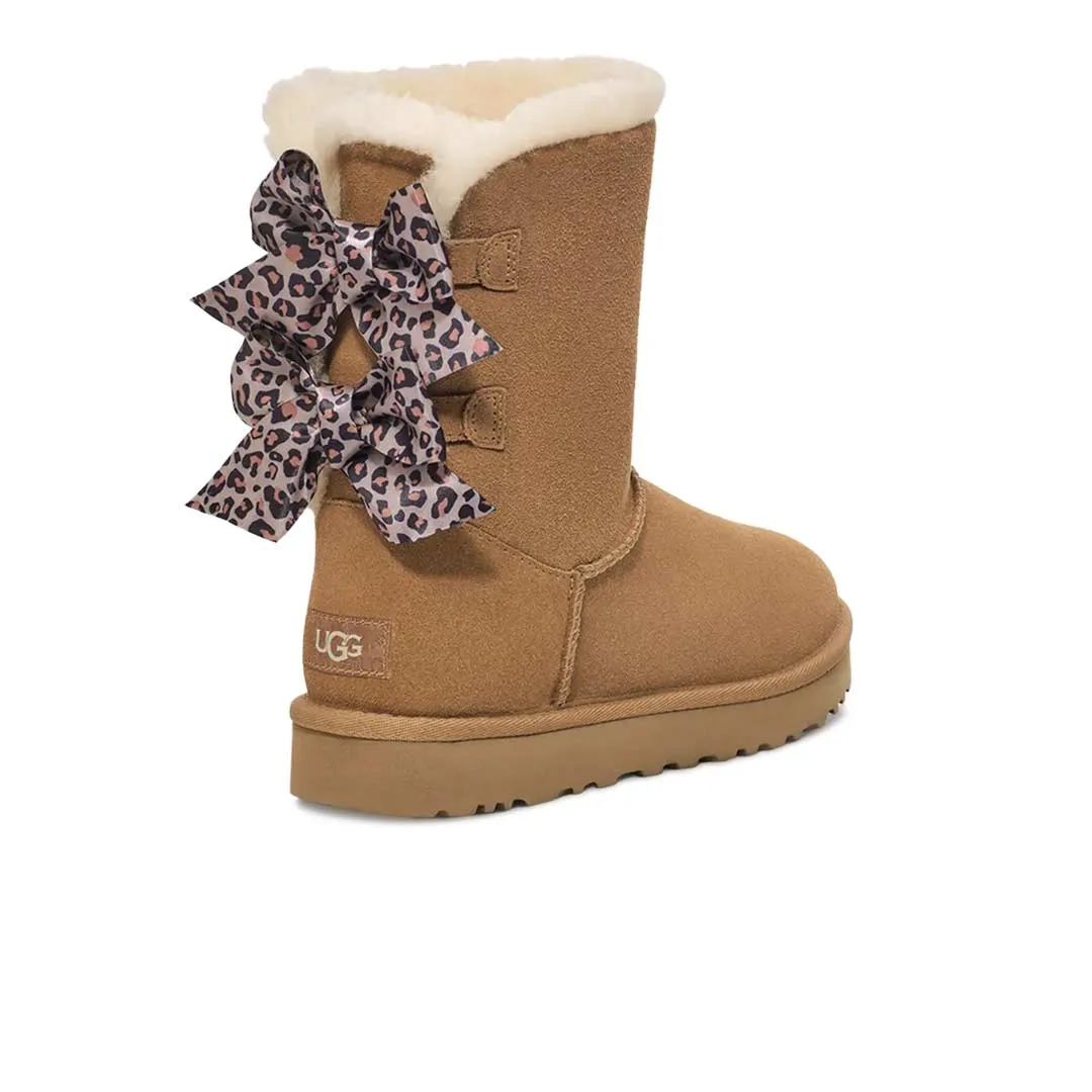 UGG? - Women's Bailey Bow Leopard Boots (1138090-CHE)