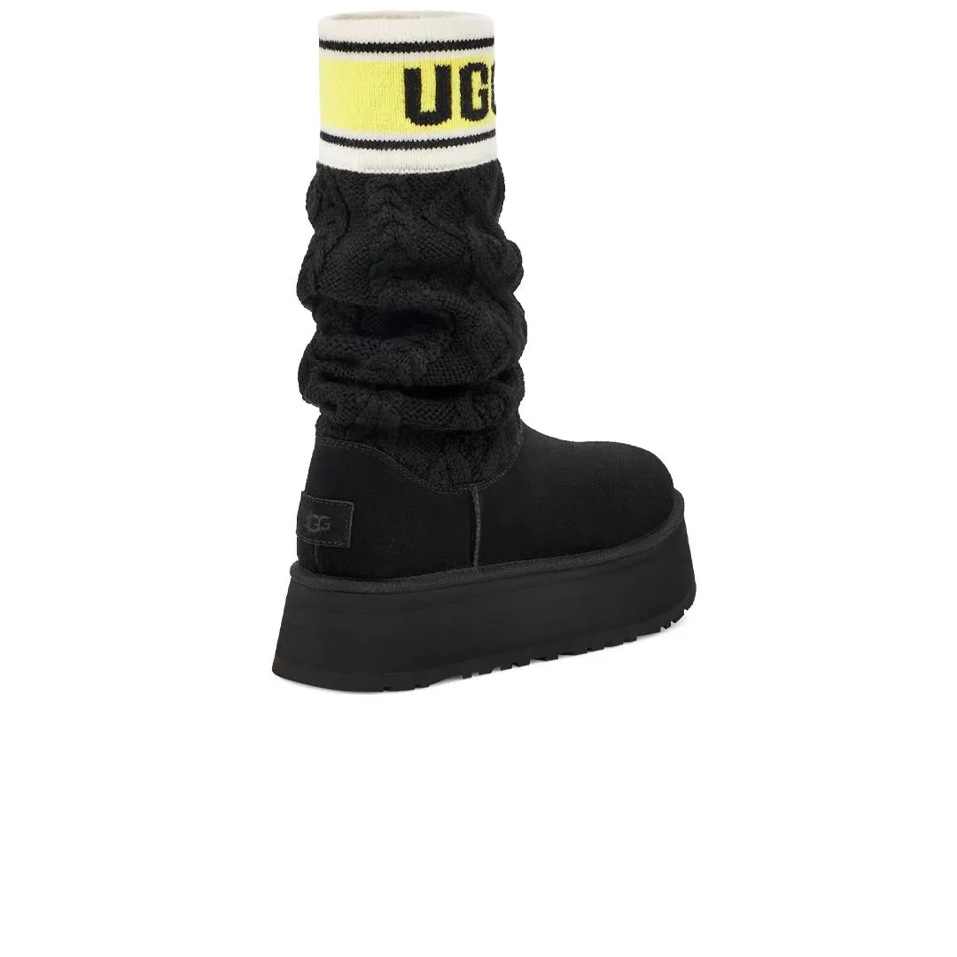UGG? - Women's Classic Sweater Letter Boots (1144045-BLK)