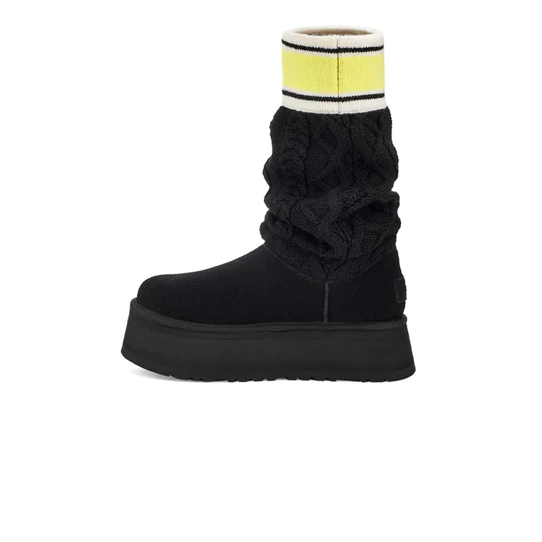 UGG? - Women's Classic Sweater Letter Boots (1144045-BLK)
