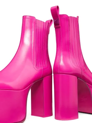 Valentino Club Platform Ankle Boots