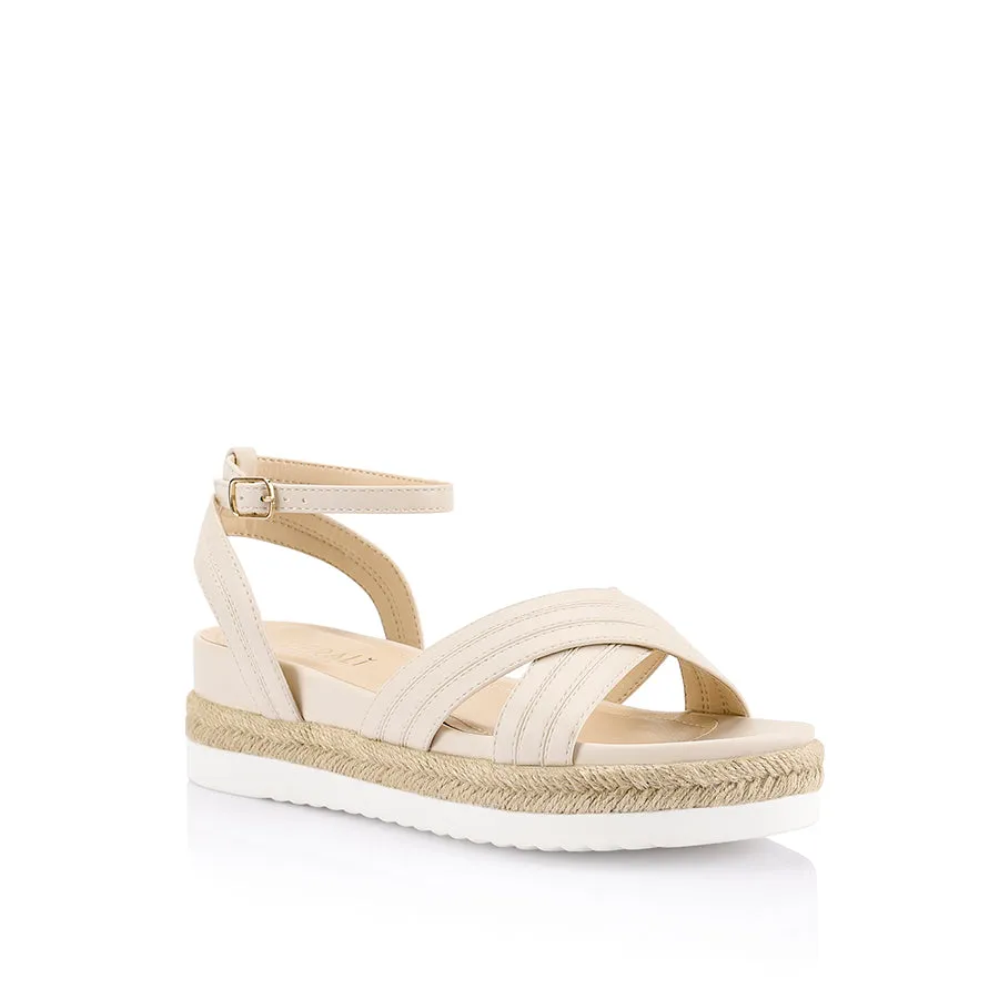 Verali Dezzie Footbed Sandals Bone Softee