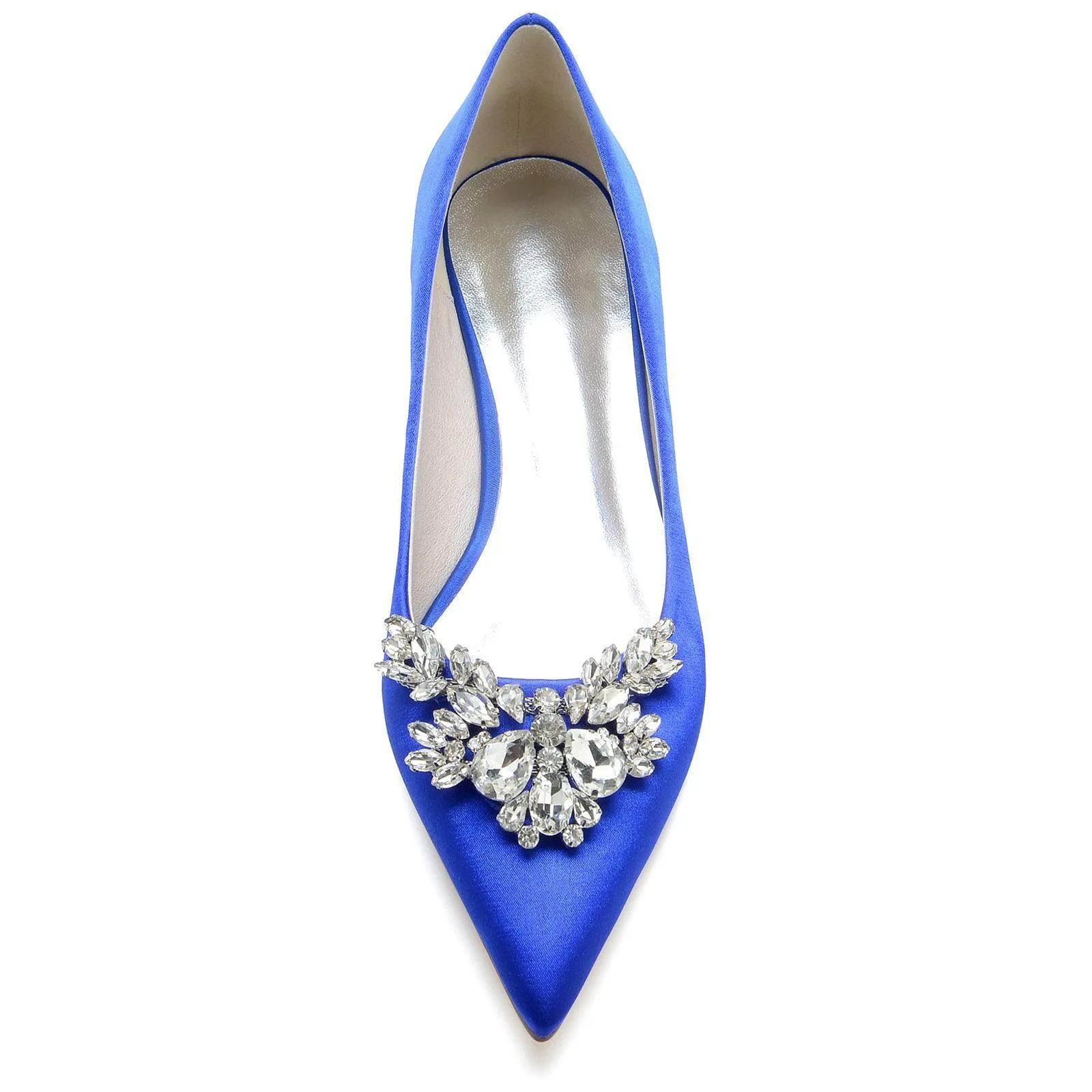 White Satin Pointy Shoes CK0279