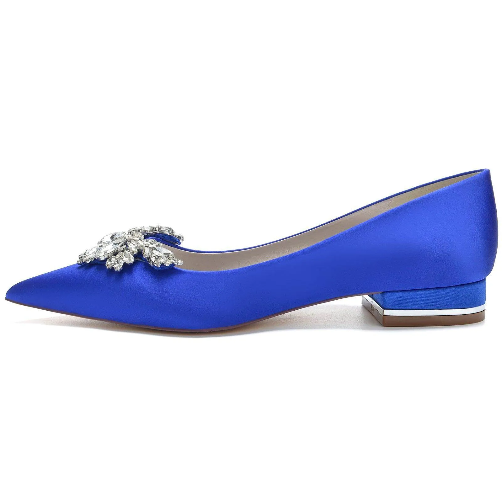 White Satin Pointy Shoes CK0279