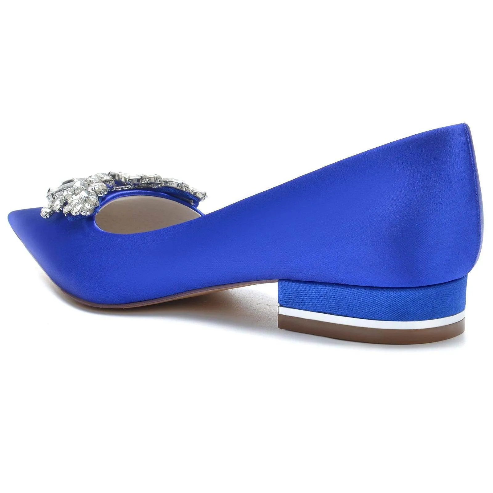 White Satin Pointy Shoes CK0279