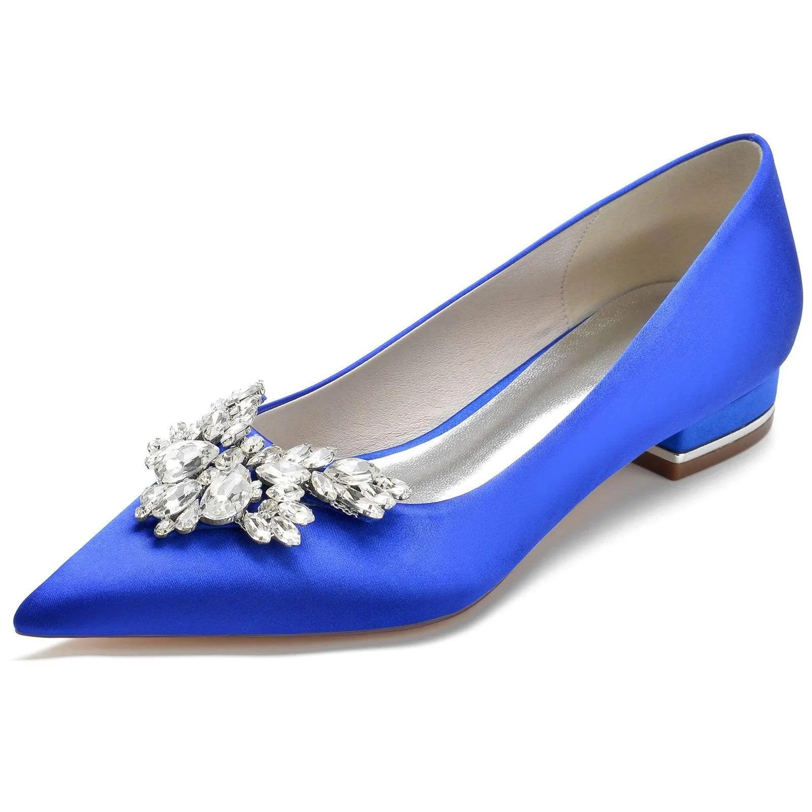White Satin Pointy Shoes CK0279