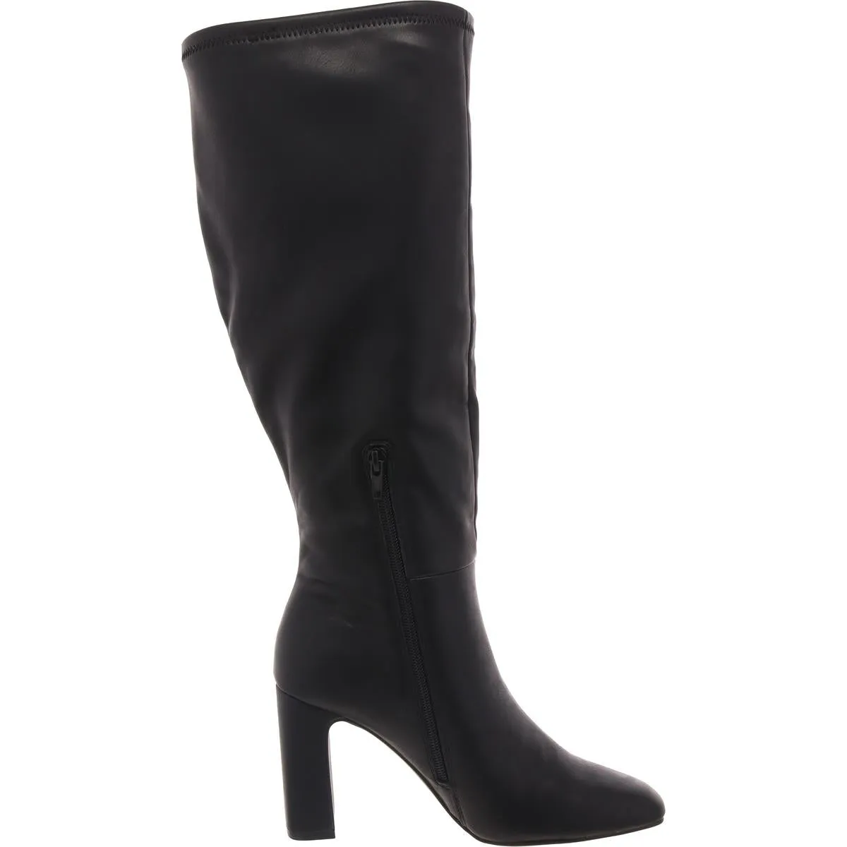 WiseWC Womens Block Heel Man Made Knee-High Boots