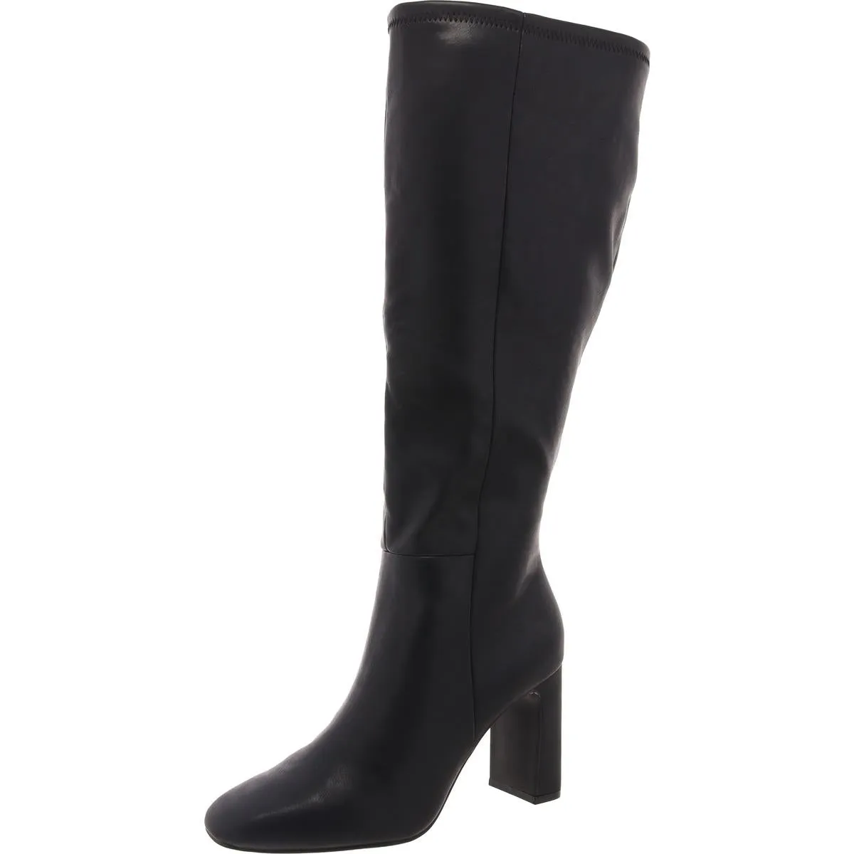 WiseWC Womens Block Heel Man Made Knee-High Boots