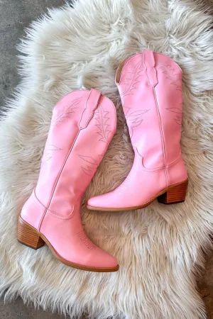 Women's Adel Cowboy Boots In Pink