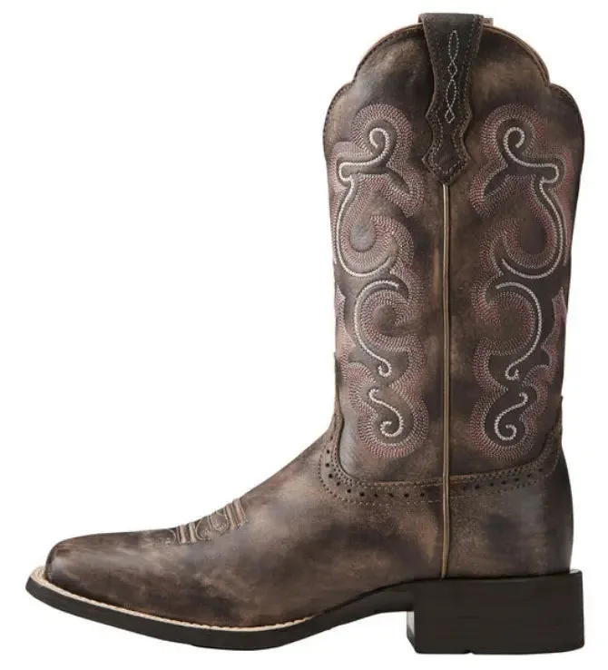 Women's Ariat Quickdraw Western Boot  Rugged Style with All-Day Comfort