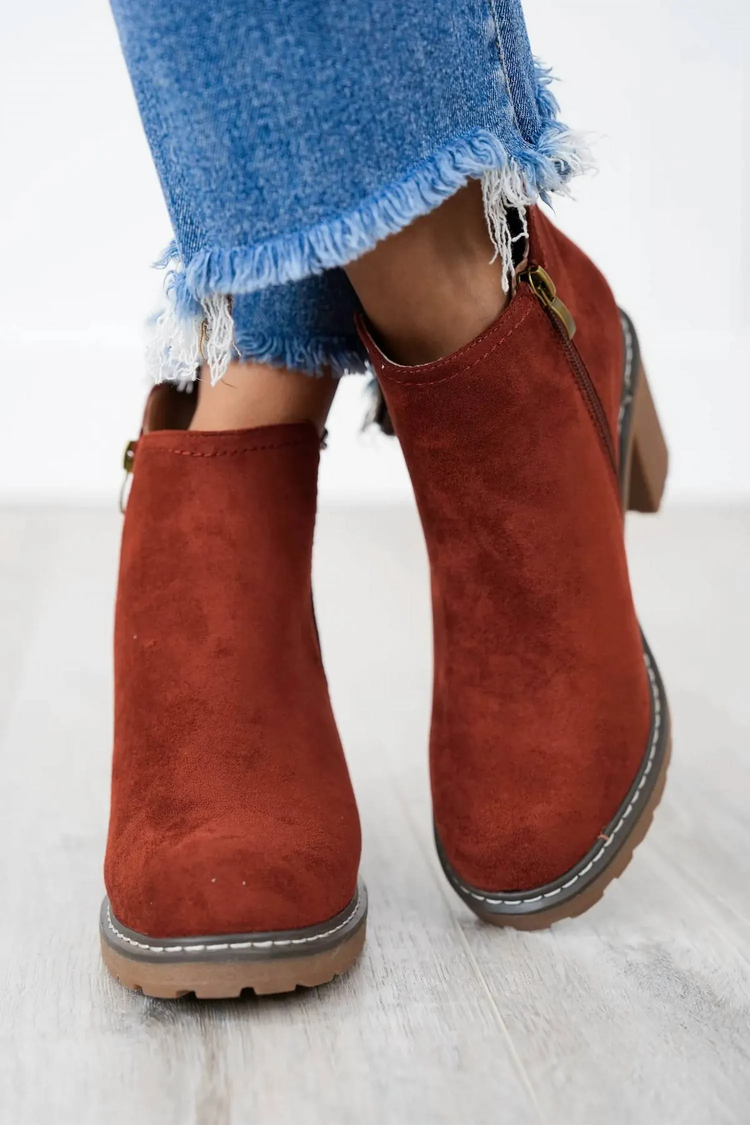 Women's Bite Me Bootie In Rust