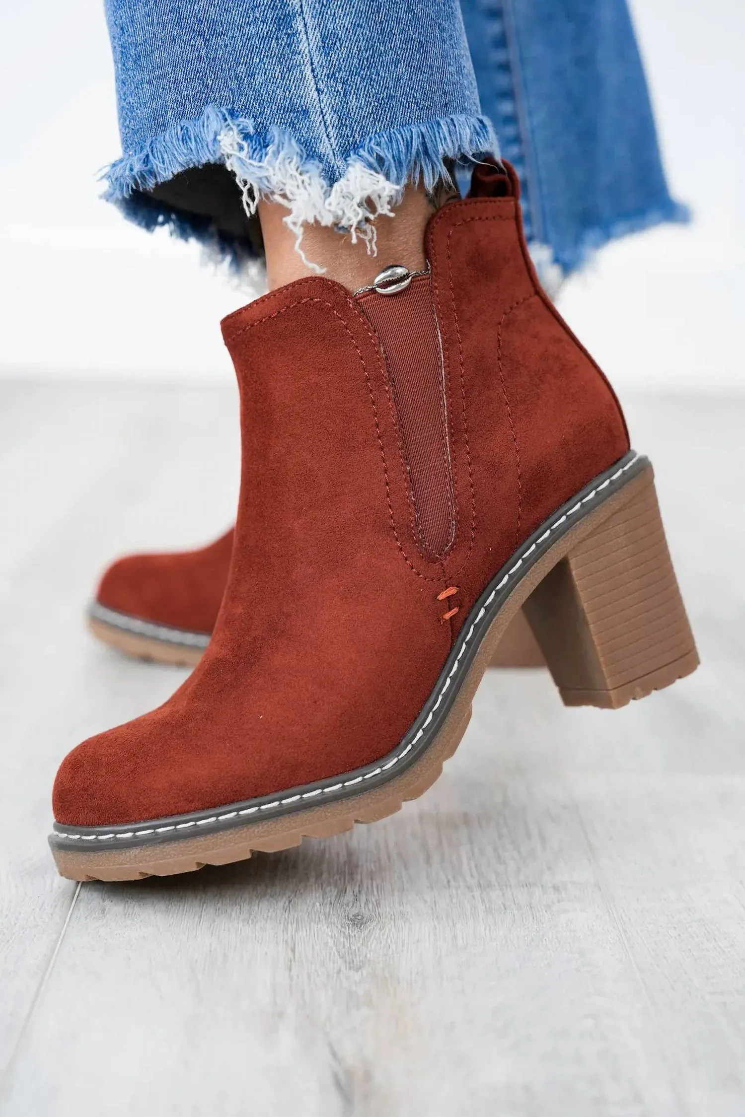 Women's Bite Me Bootie In Rust